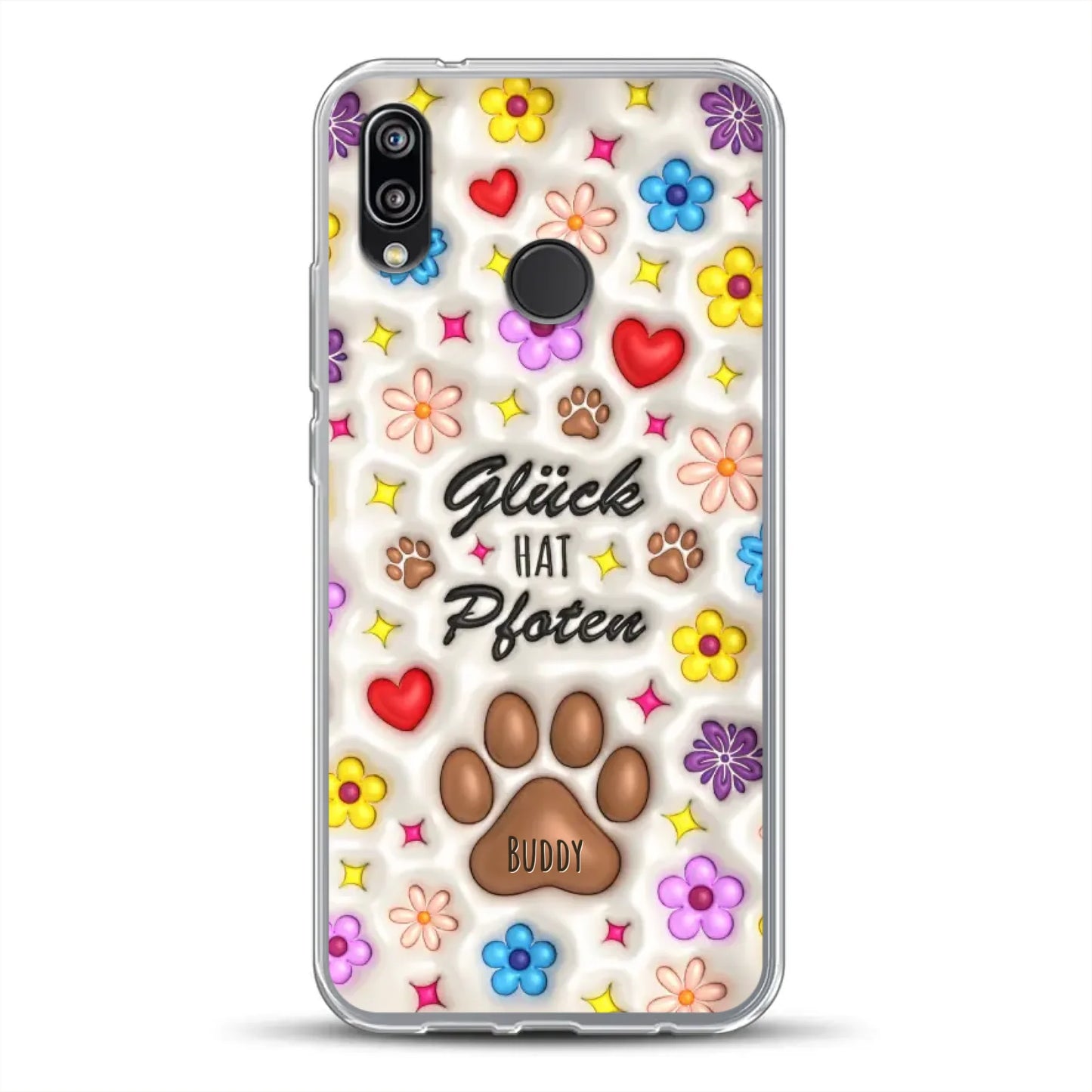 Glück hat Pfoten - Individuelle Handyhülle für Huawei