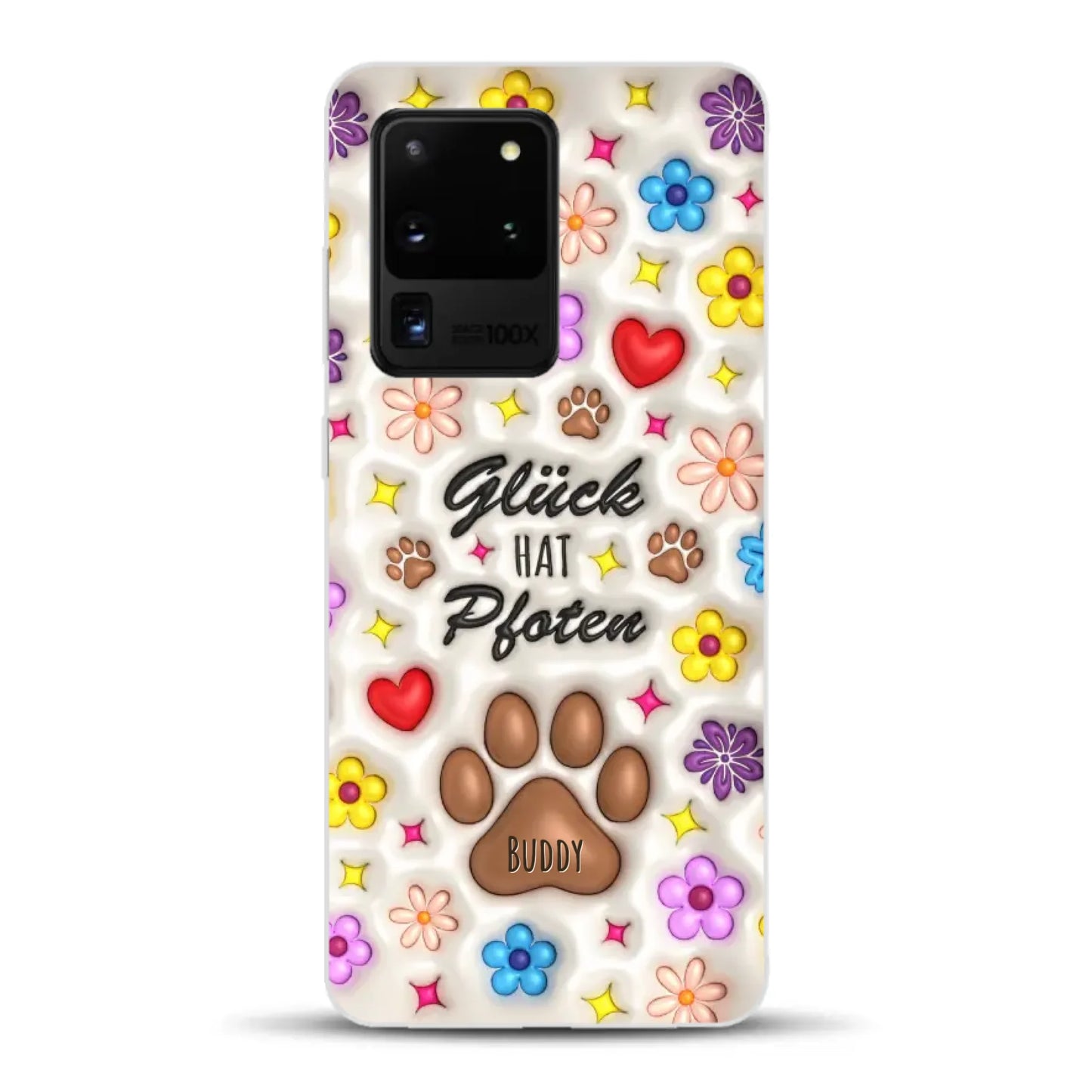 Glück hat Pfoten - Individuelle Handyhülle für Samsung