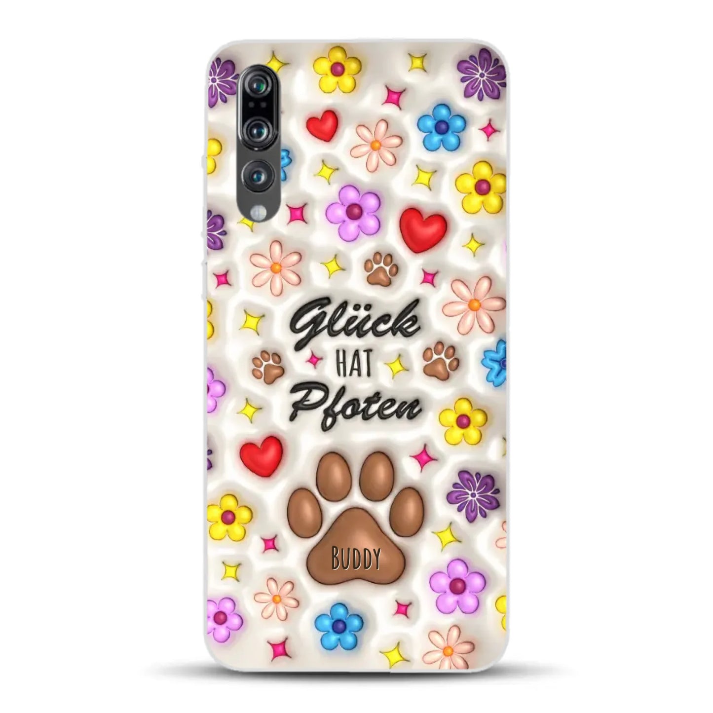 Glück hat Pfoten - Individuelle Handyhülle für Huawei