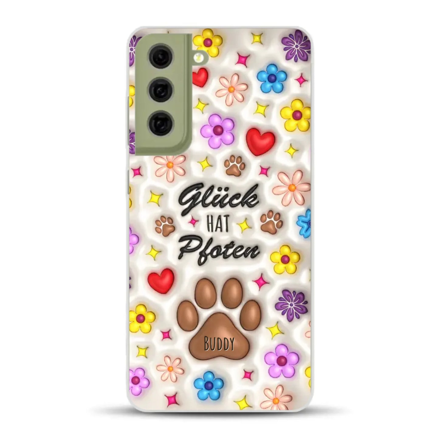 Glück hat Pfoten - Individuelle Handyhülle für Samsung