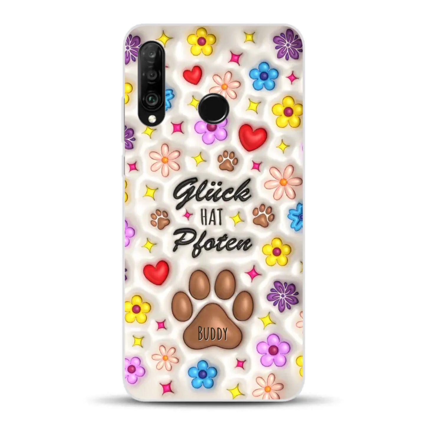 Glück hat Pfoten - Individuelle Handyhülle für Huawei