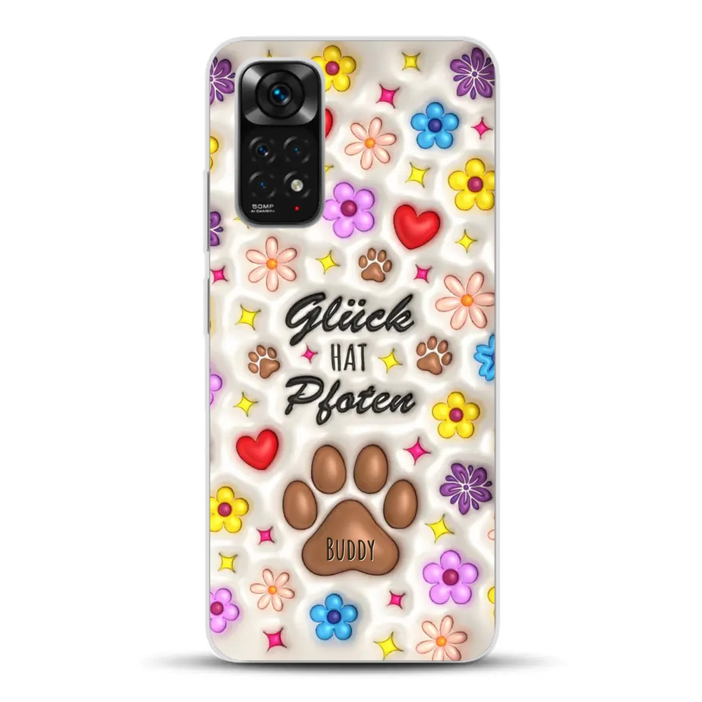 Glück hat Pfoten - Individuelle Handyhülle für Xiaomi