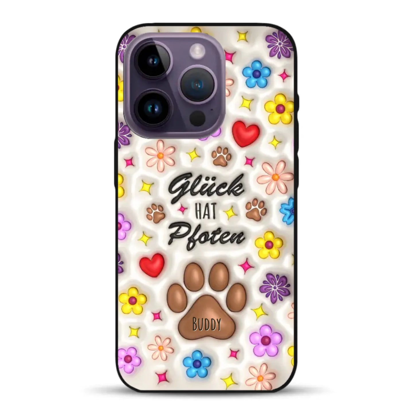 Glück hat Pfoten - Individuelle Handyhülle für iPhone
