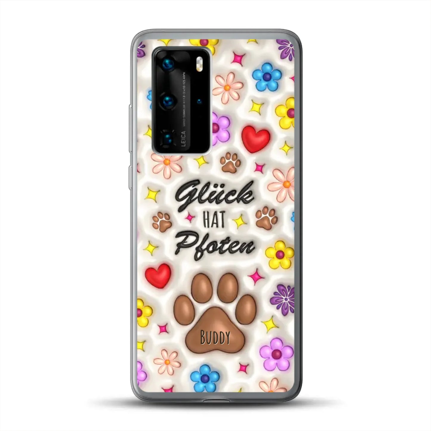 Glück hat Pfoten - Individuelle Handyhülle für Huawei
