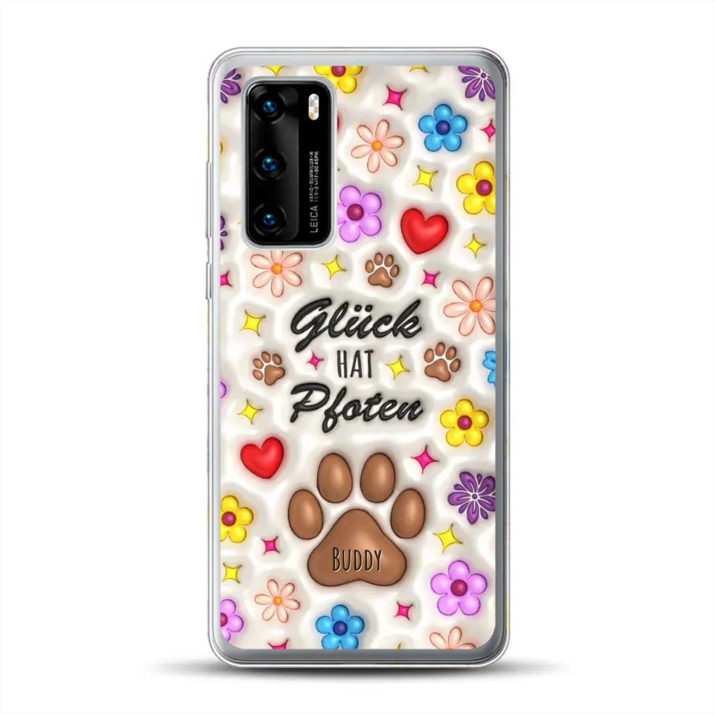 Glück hat Pfoten - Individuelle Handyhülle für Huawei