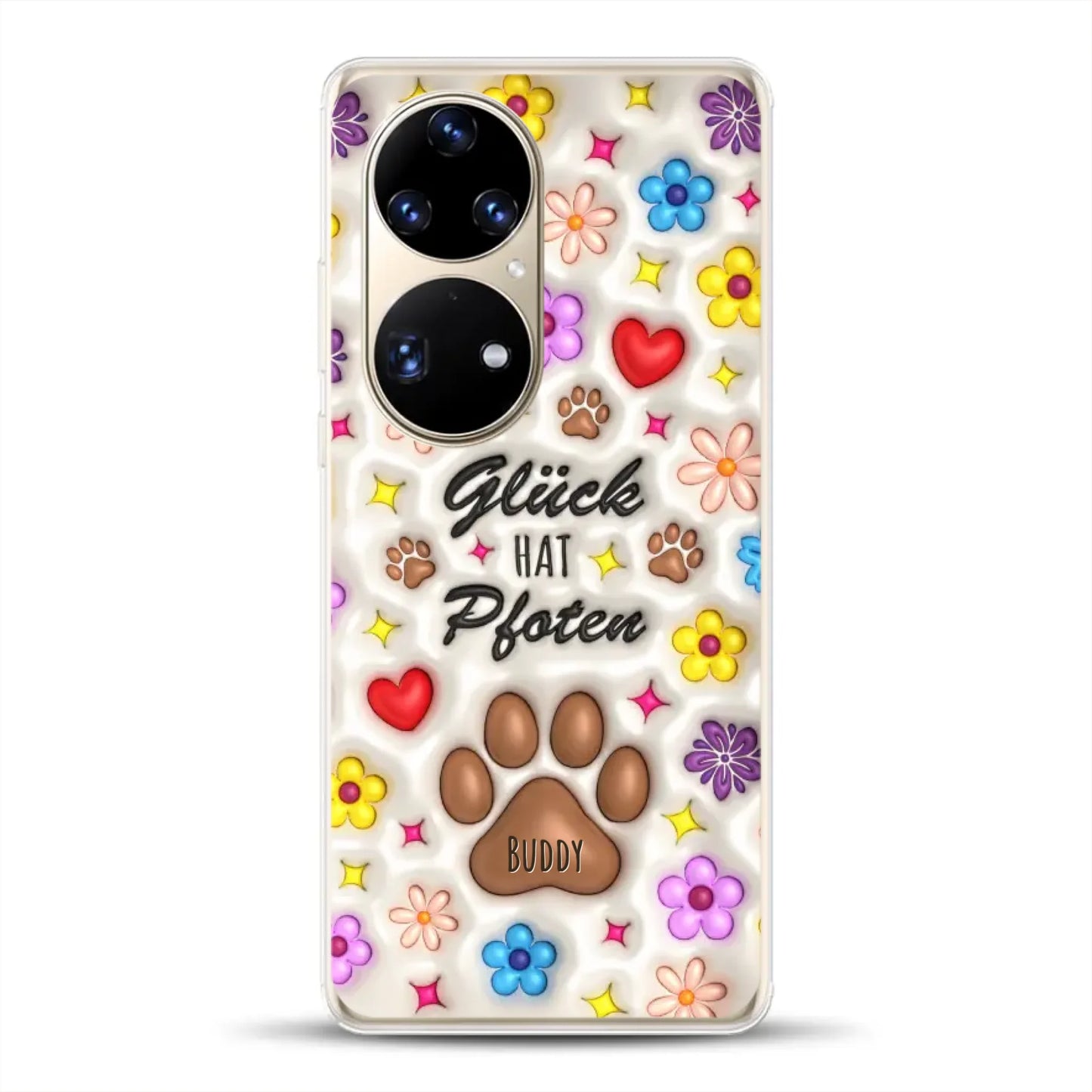 Glück hat Pfoten - Individuelle Handyhülle für Huawei