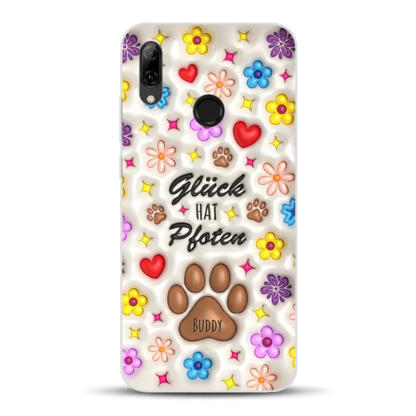 Glück hat Pfoten - Individuelle Handyhülle für Huawei