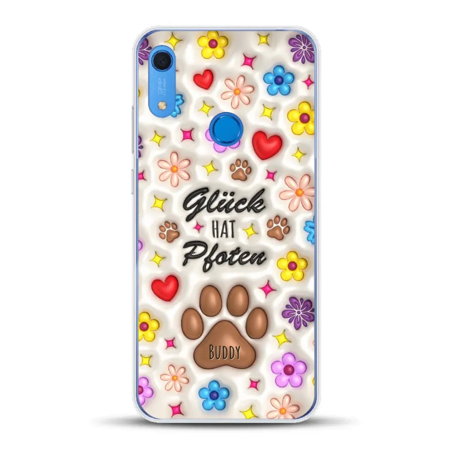 Glück hat Pfoten - Individuelle Handyhülle für Huawei