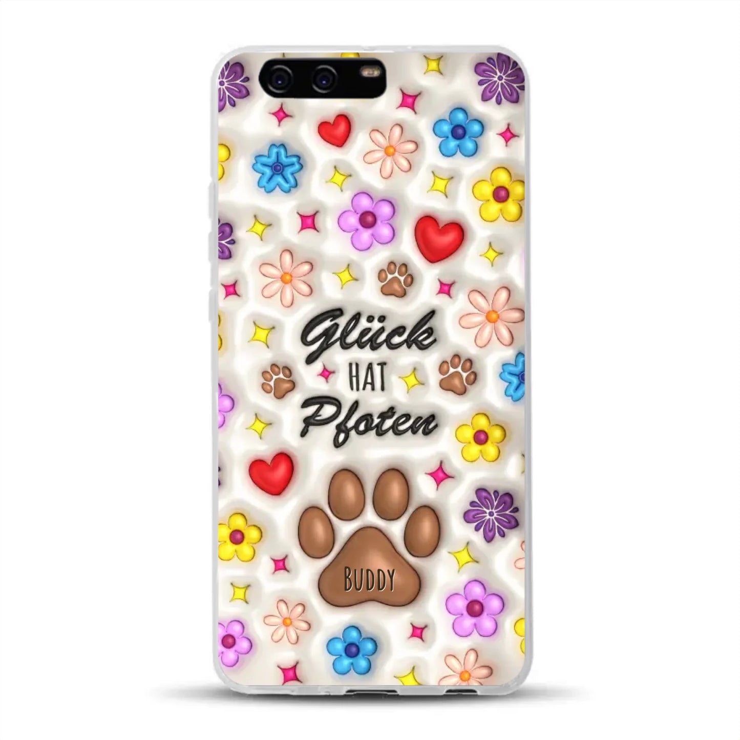 Glück hat Pfoten - Individuelle Handyhülle für Huawei
