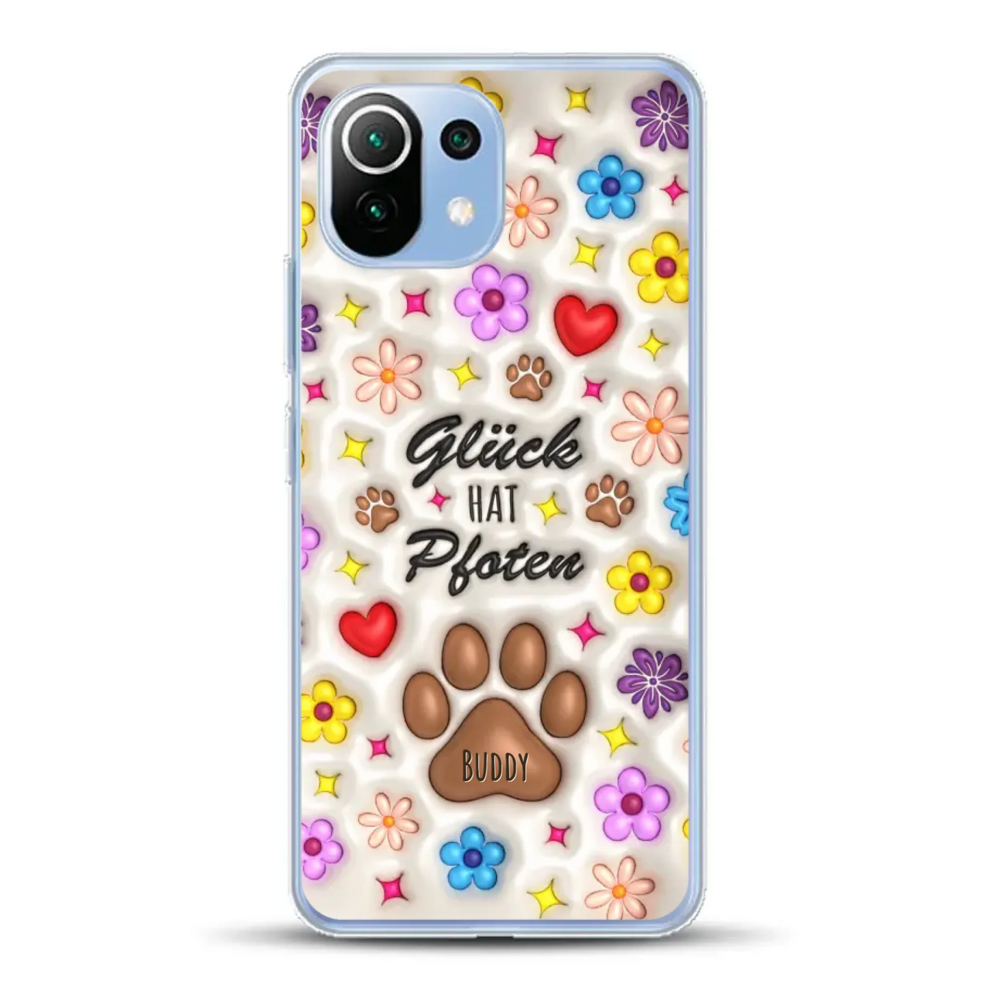 Glück hat Pfoten - Individuelle Handyhülle für Xiaomi