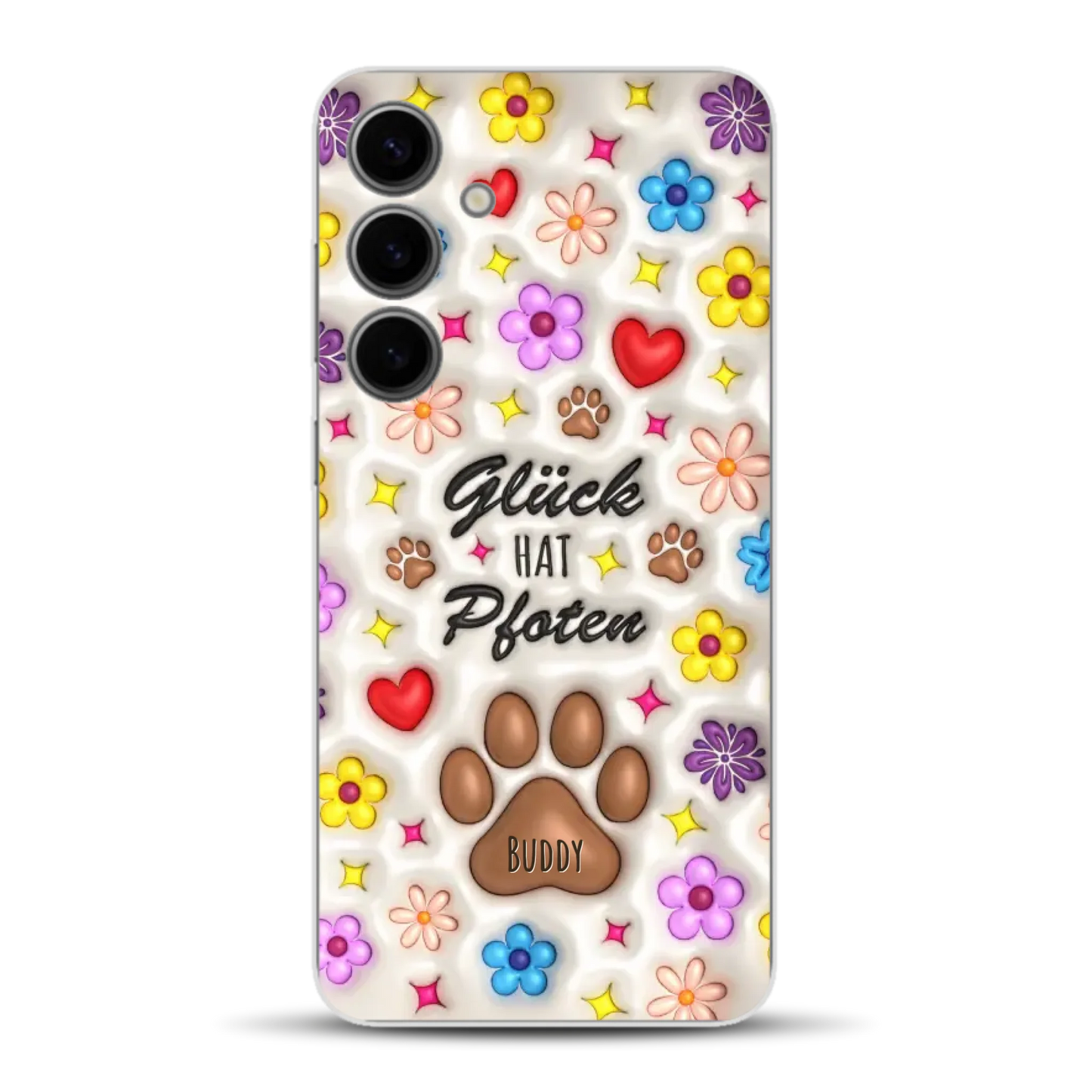 Glück hat Pfoten - Individuelle Handyhülle für Samsung