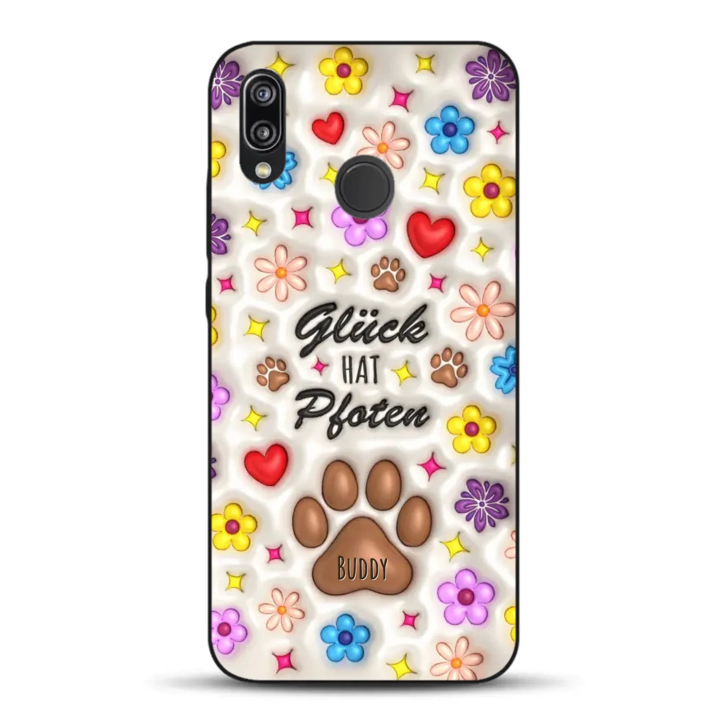 Glück hat Pfoten - Individuelle Handyhülle für Huawei