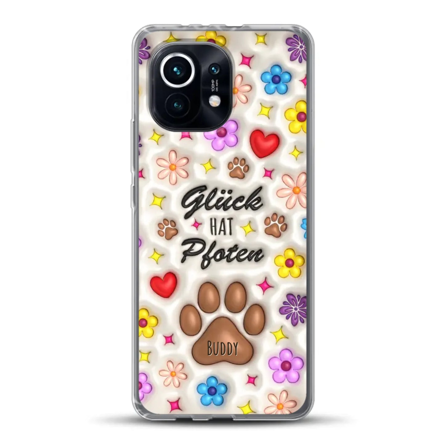 Glück hat Pfoten - Individuelle Handyhülle für Xiaomi