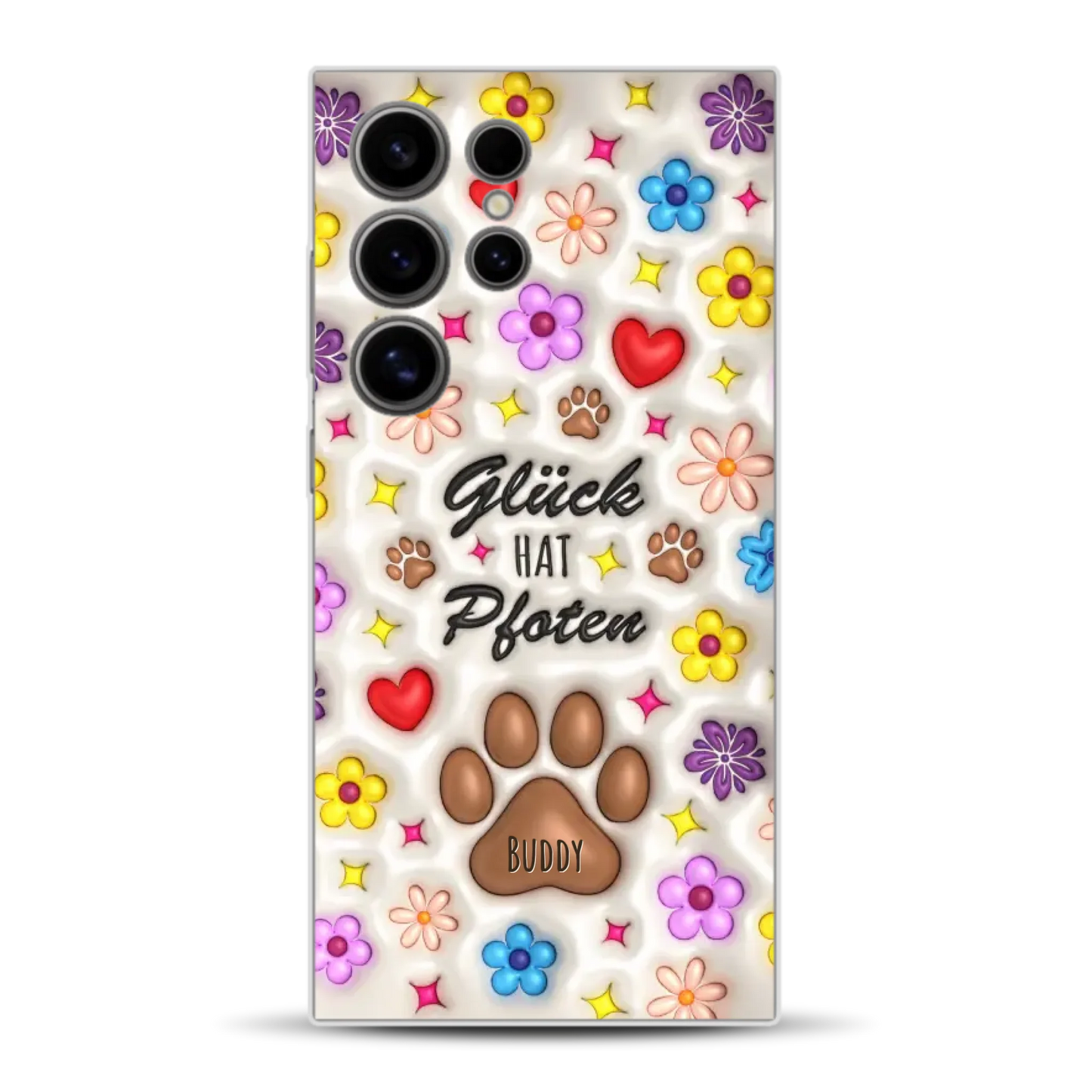 Glück hat Pfoten - Individuelle Handyhülle für Samsung