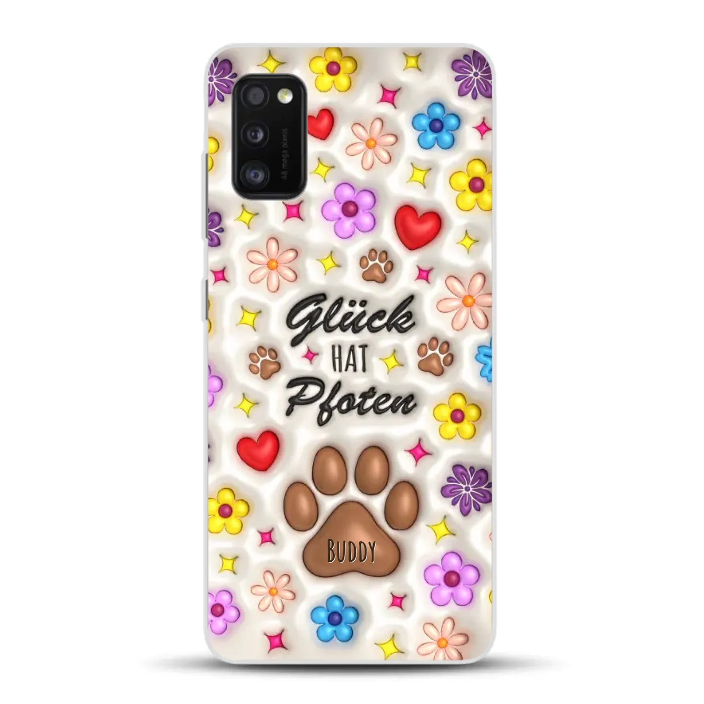 Glück hat Pfoten - Individuelle Handyhülle für Samsung