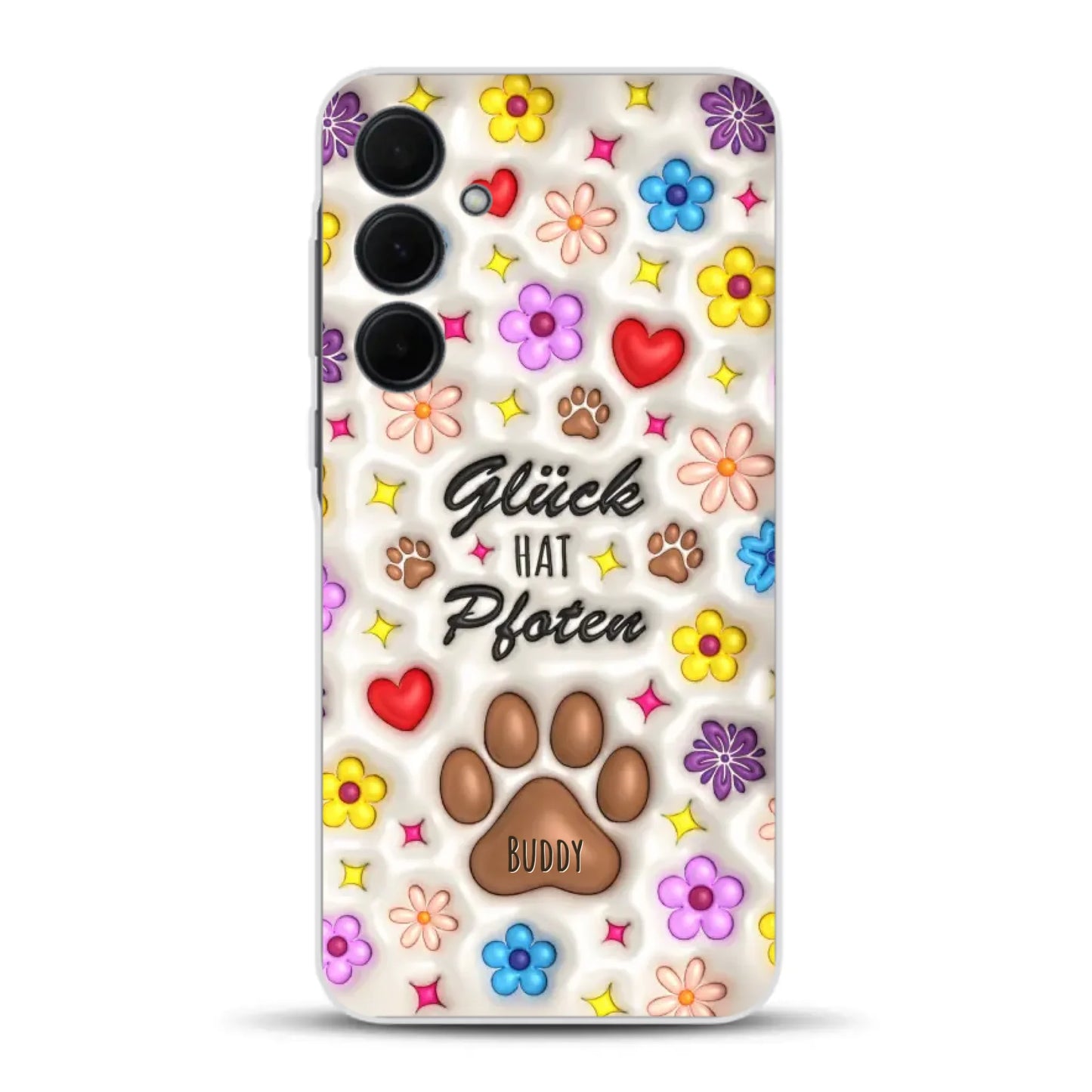 Glück hat Pfoten - Individuelle Handyhülle für Samsung