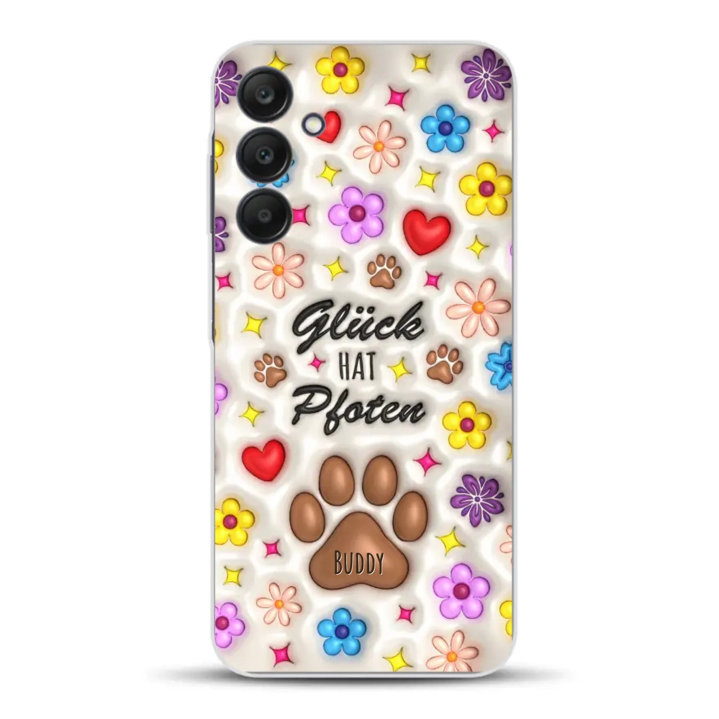 Glück hat Pfoten - Individuelle Handyhülle für Samsung