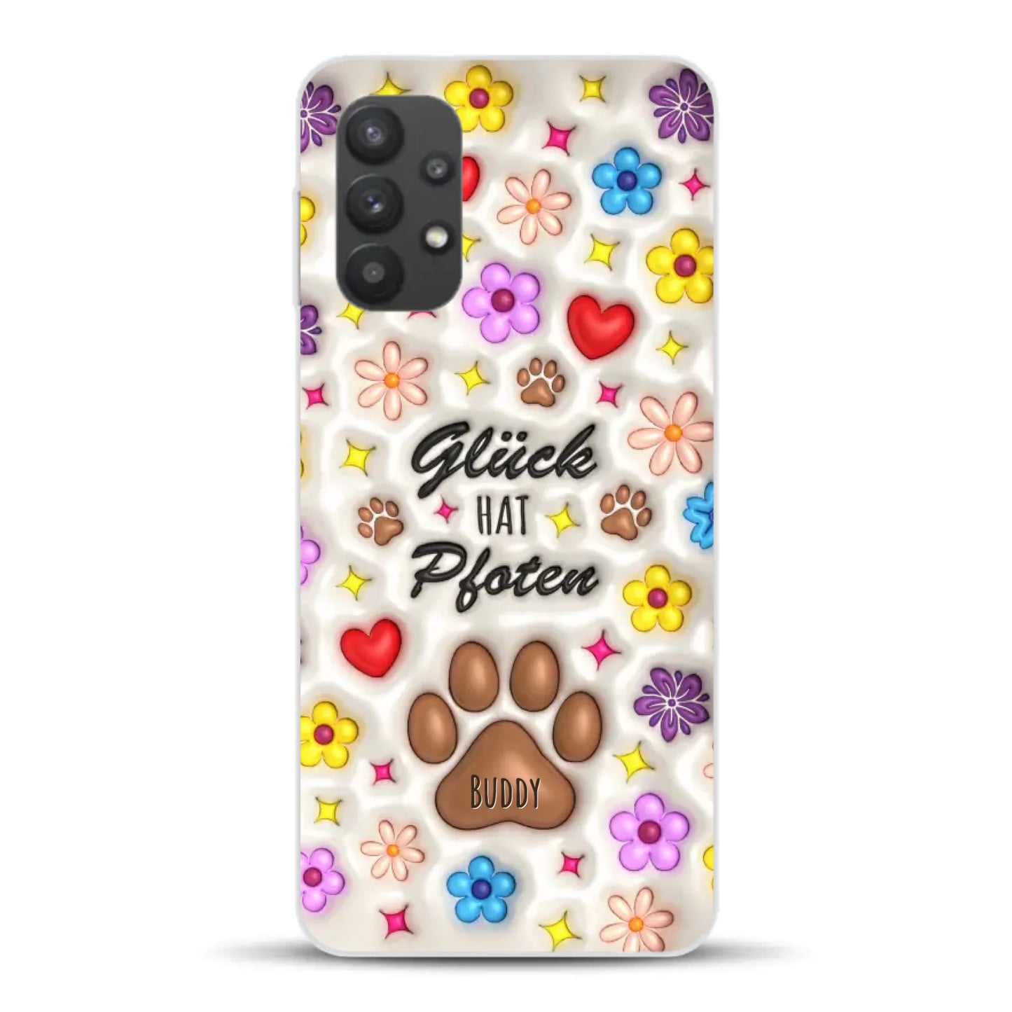 Glück hat Pfoten - Individuelle Handyhülle für Samsung
