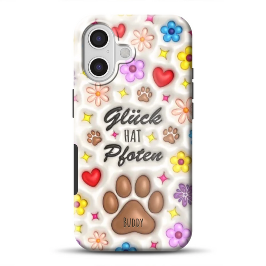 Glück hat Pfoten - Individuelle Premium Hülle für iPhone