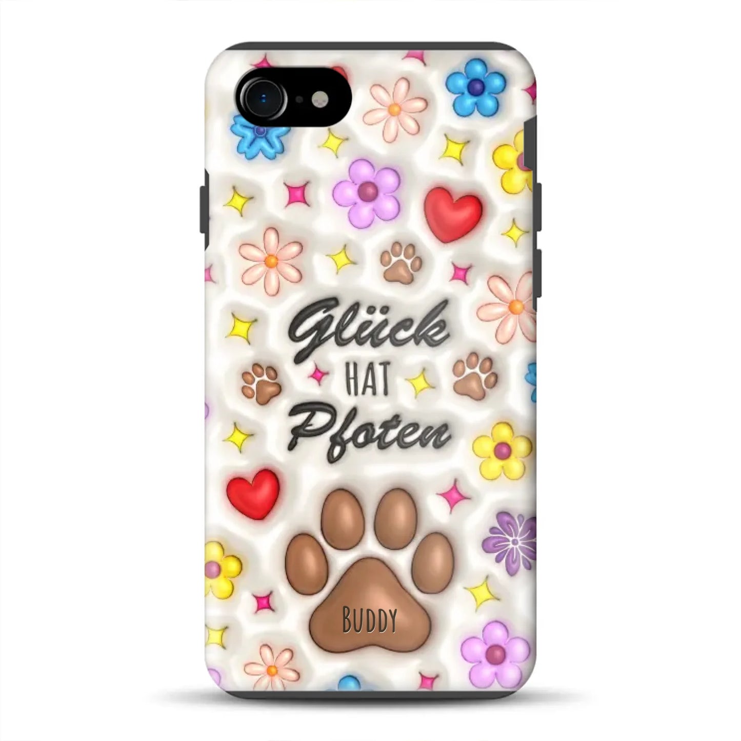Glück hat Pfoten - Individuelle Premium Hülle für iPhone