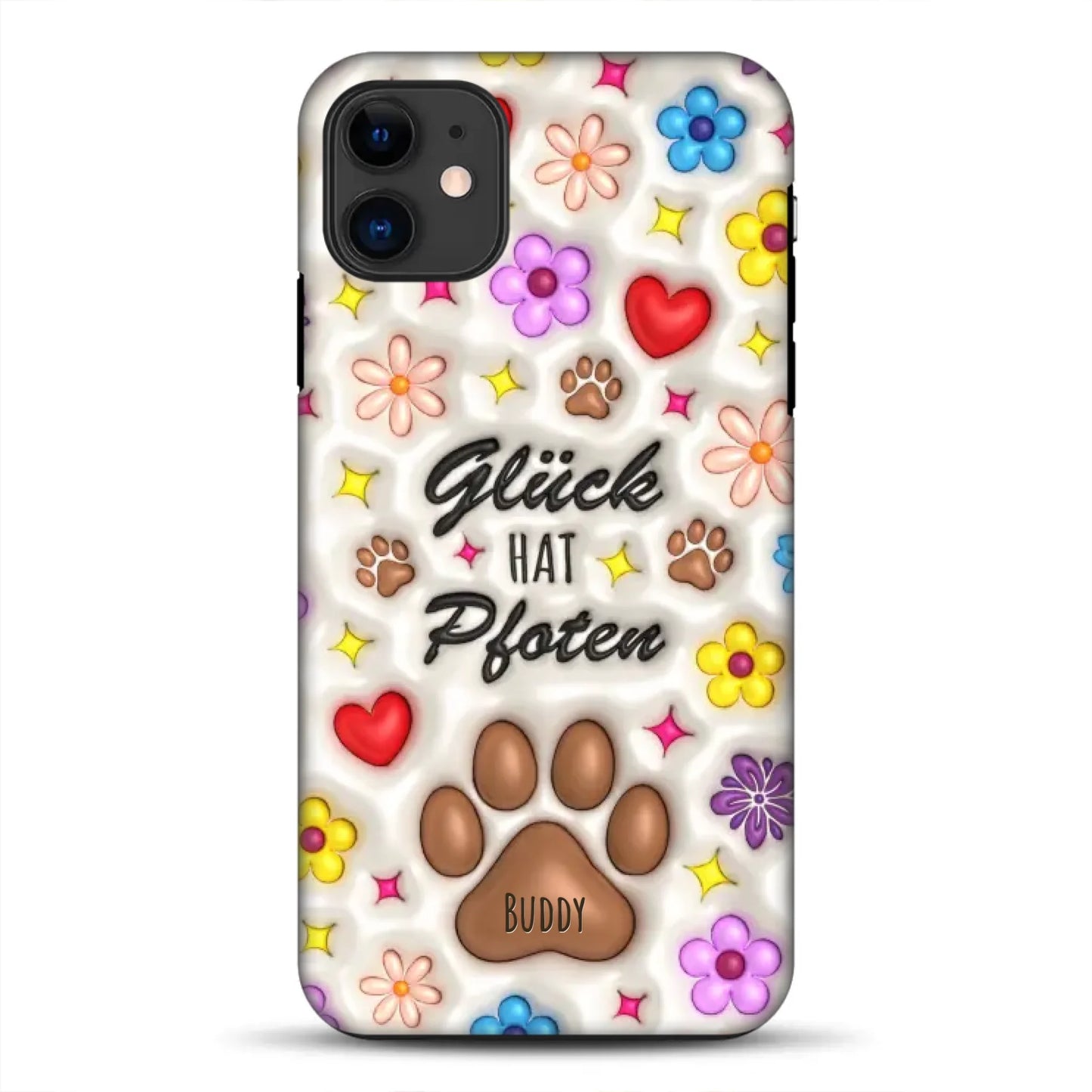 Glück hat Pfoten - Individuelle Premium Hülle für iPhone
