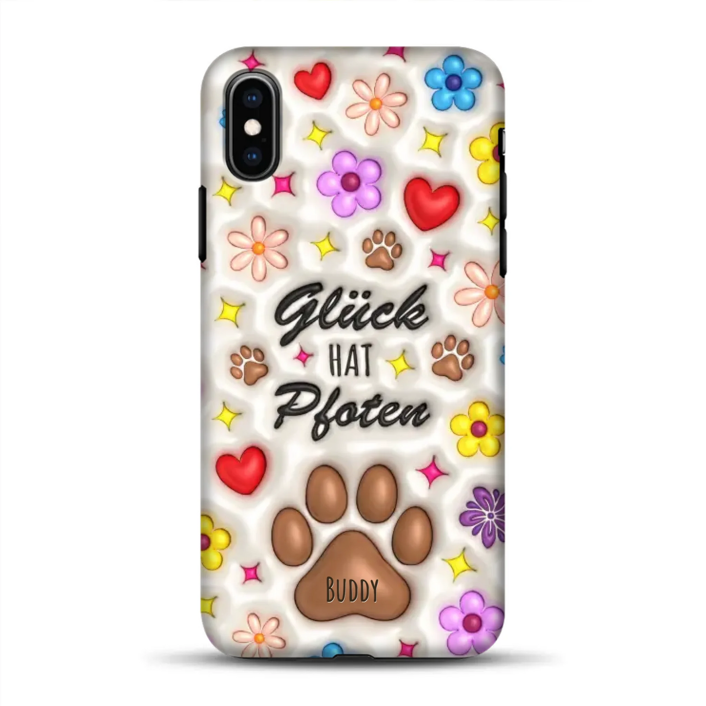 Glück hat Pfoten - Individuelle Premium Hülle für iPhone