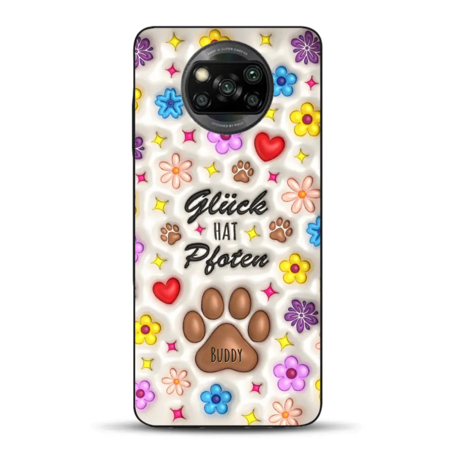 Glück hat Pfoten - Individuelle Handyhülle für Xiaomi