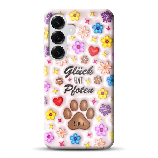 Glück hat Pfoten - Individuelle Premium Hülle für Samsung