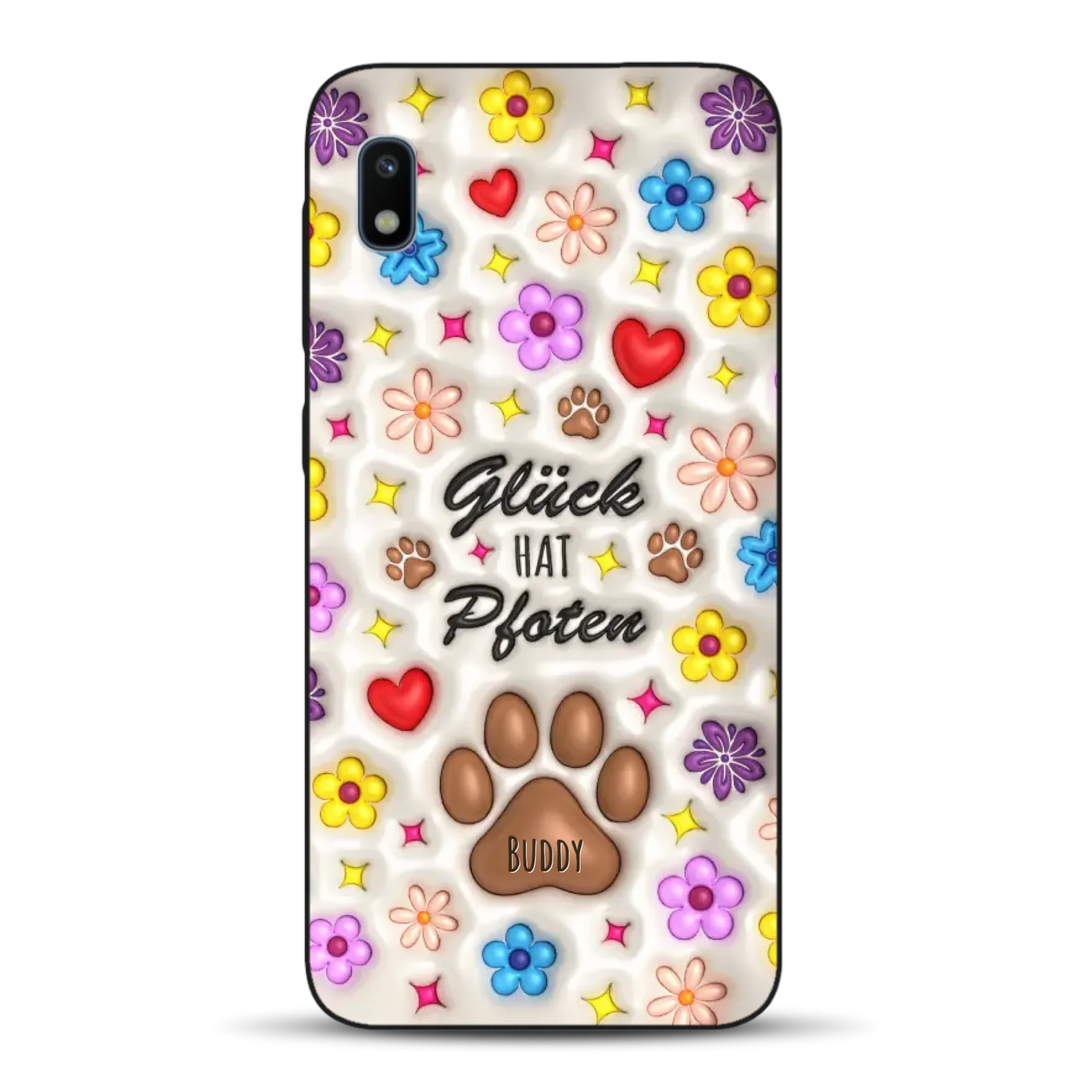Glück hat Pfoten - Individuelle Handyhülle für Samsung
