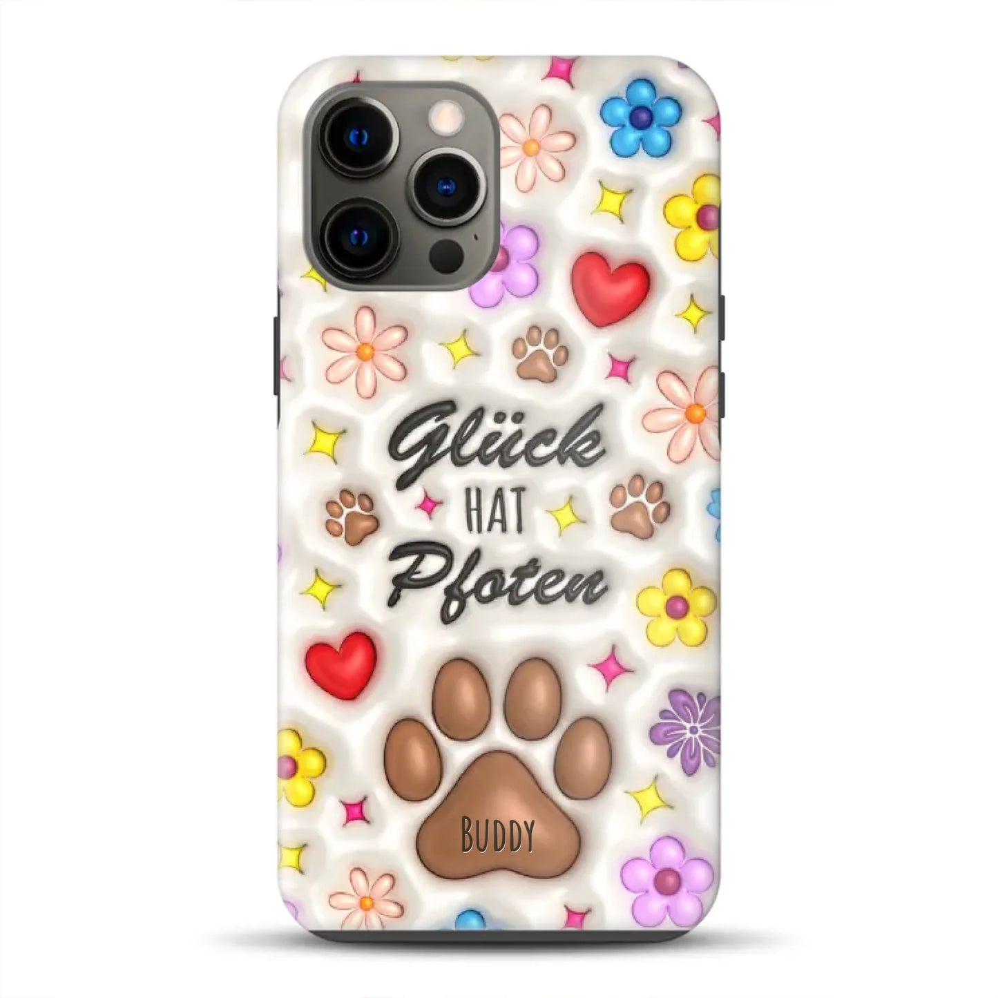 Glück hat Pfoten - Individuelle Premium Hülle für iPhone