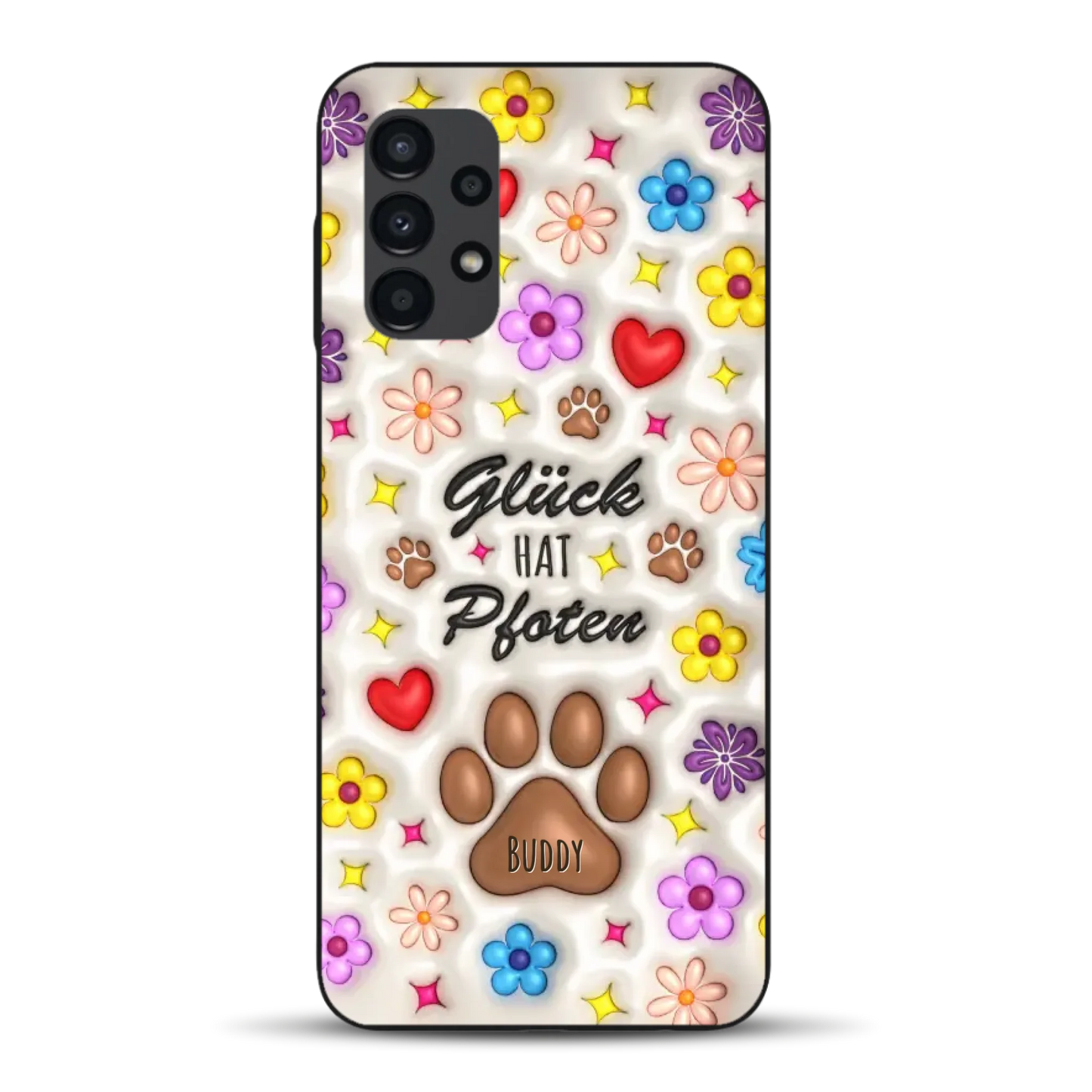 Glück hat Pfoten - Individuelle Handyhülle für Samsung