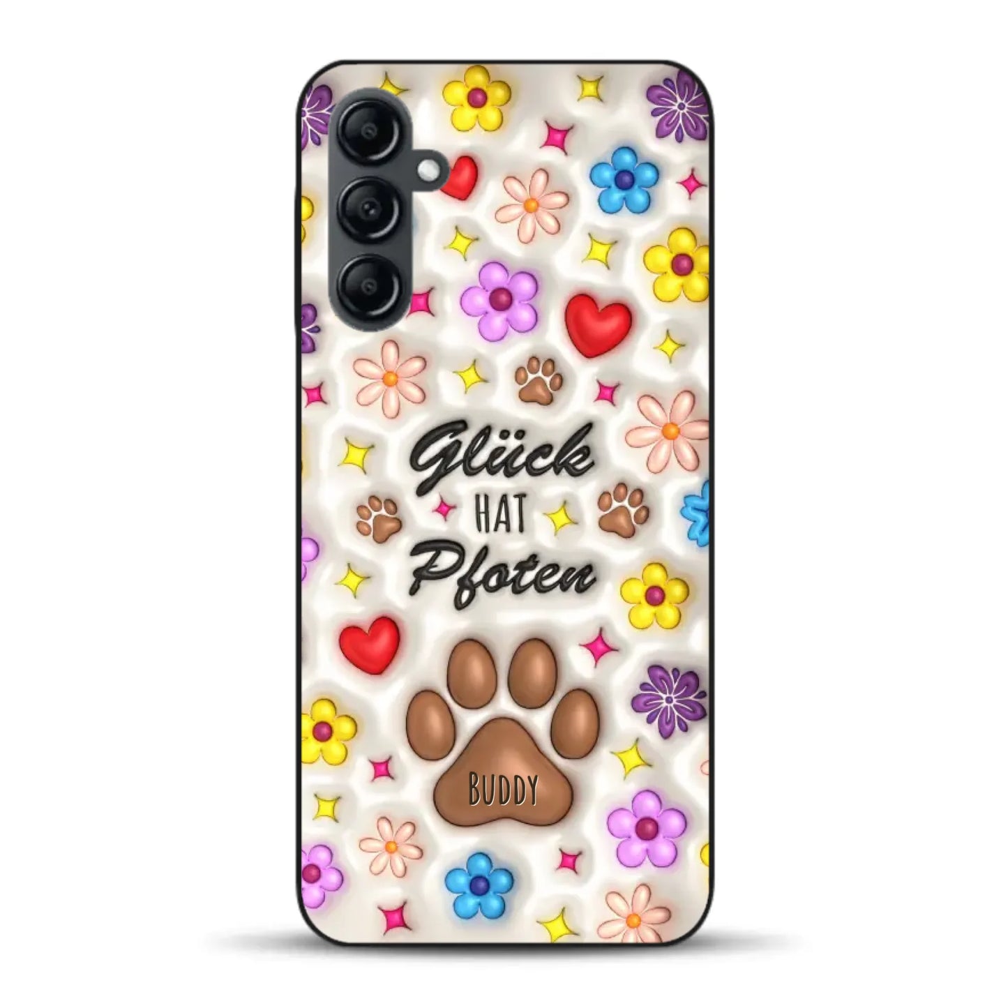 Glück hat Pfoten - Individuelle Handyhülle für Samsung