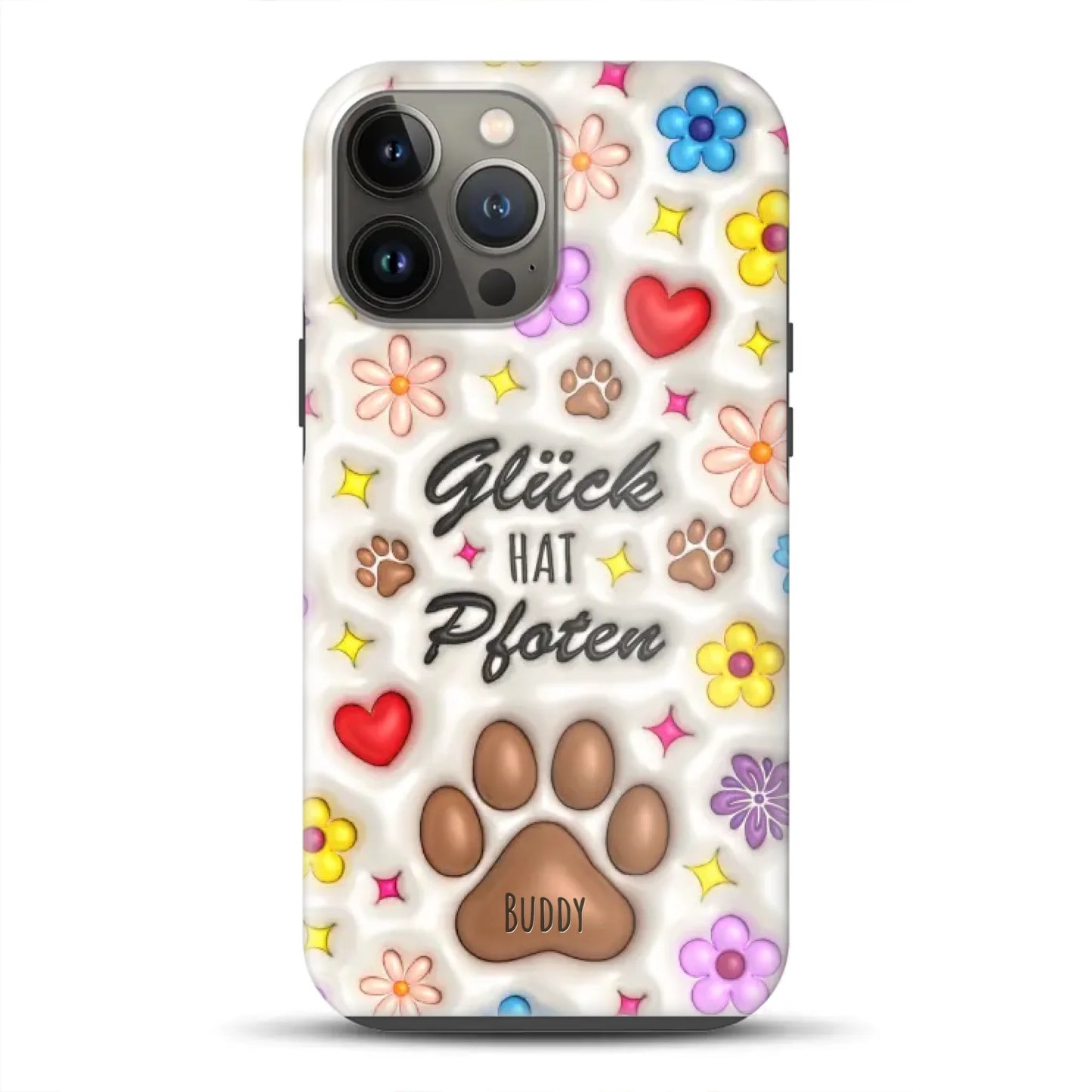 Glück hat Pfoten - Individuelle Premium Hülle für iPhone