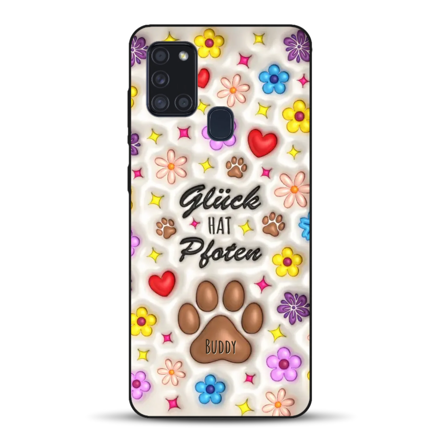 Glück hat Pfoten - Individuelle Handyhülle für Samsung