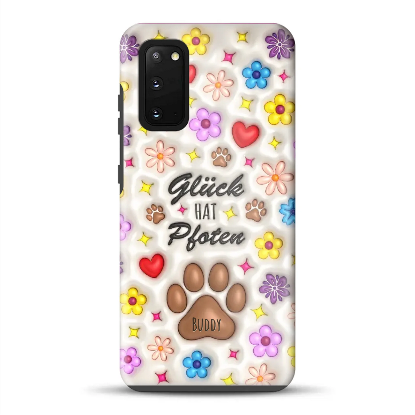 Glück hat Pfoten - Individuelle Premium Hülle für Samsung