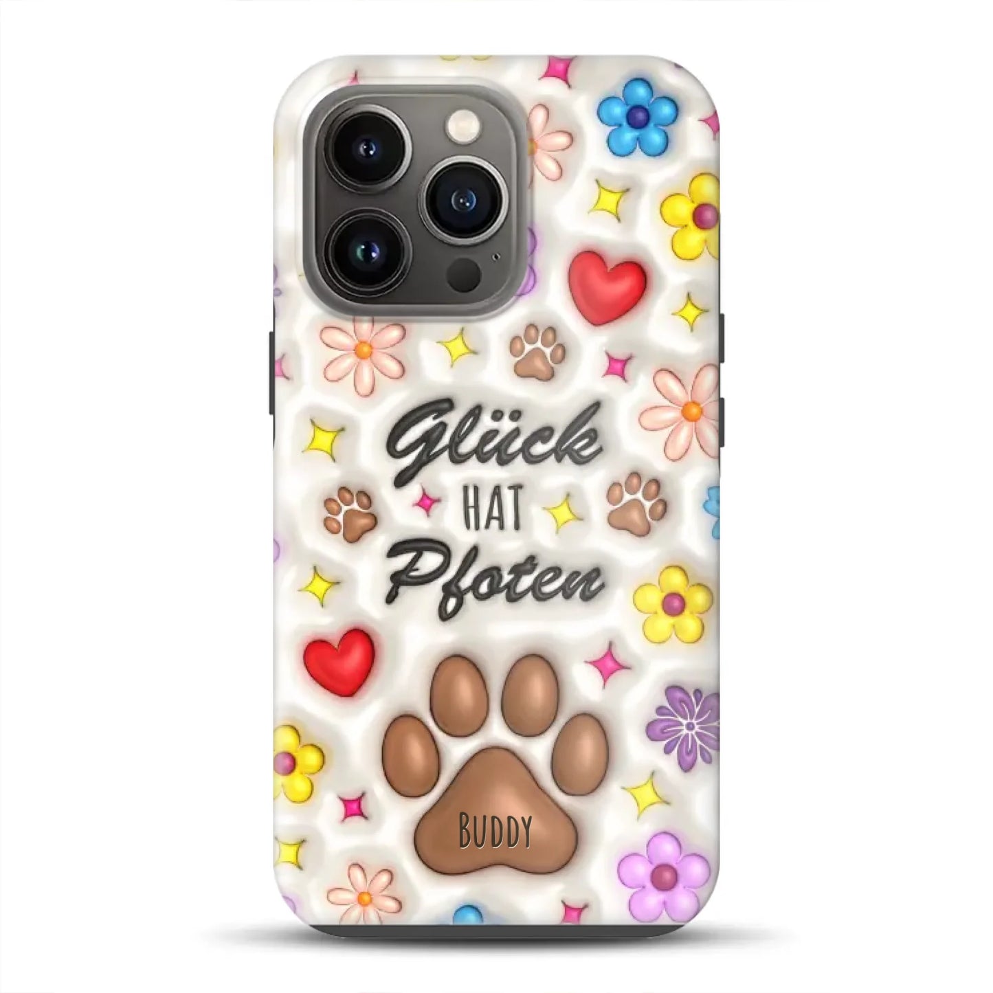 Glück hat Pfoten - Individuelle Premium Hülle für iPhone