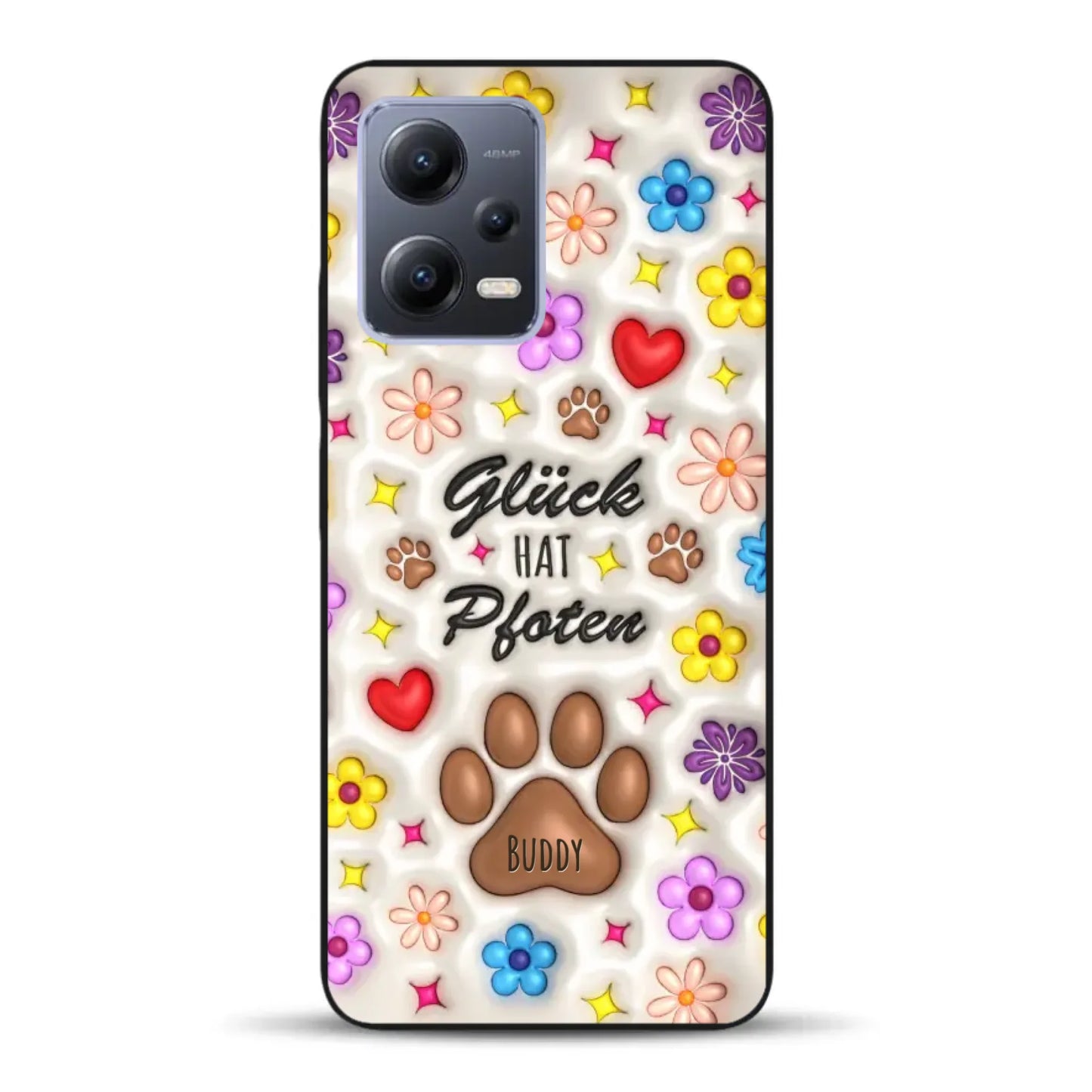 Glück hat Pfoten - Individuelle Handyhülle für Xiaomi