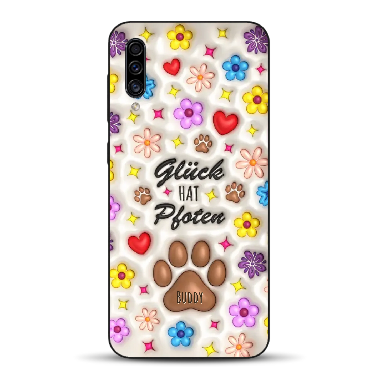 Glück hat Pfoten - Individuelle Handyhülle für Samsung