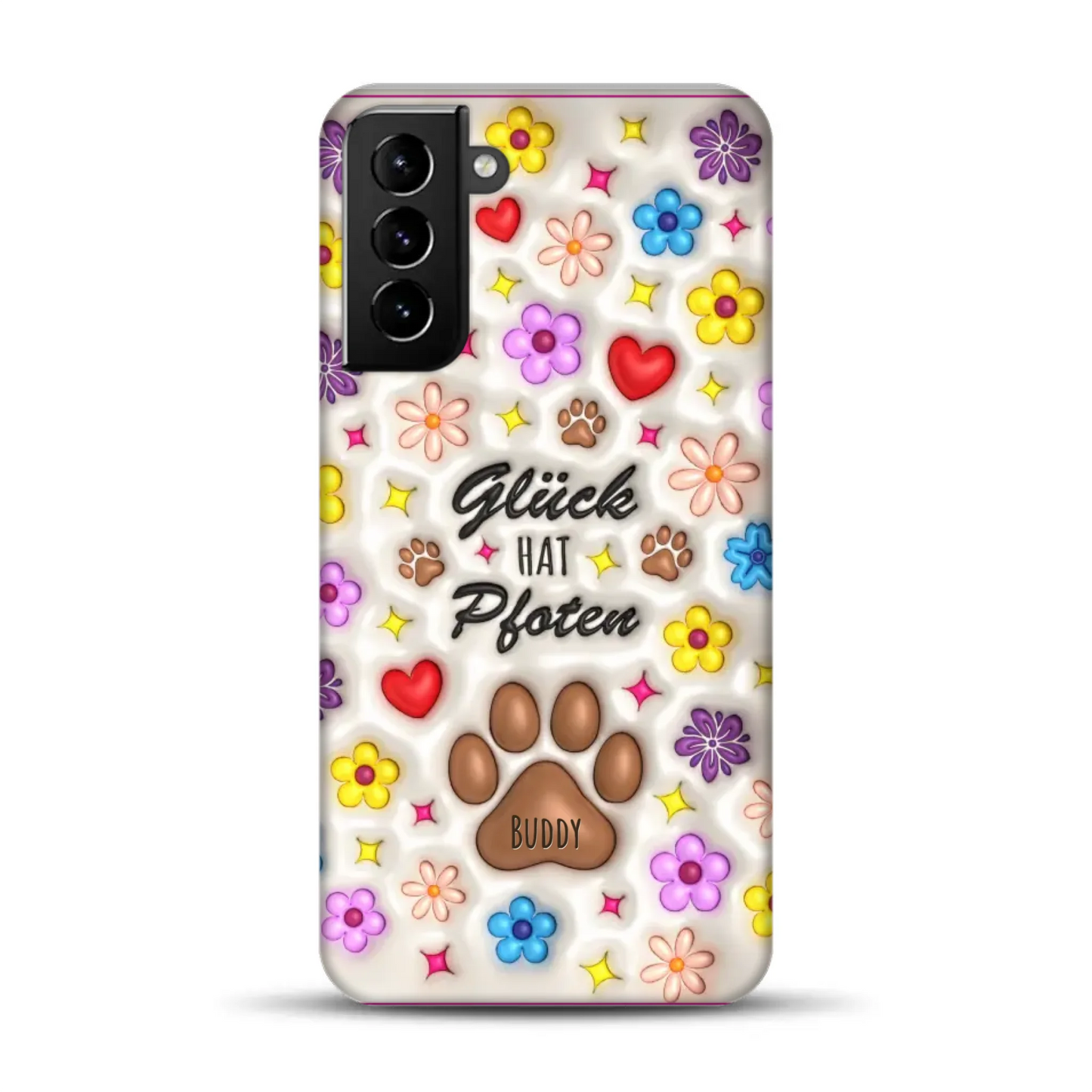 Glück hat Pfoten - Individuelle Premium Hülle für Samsung