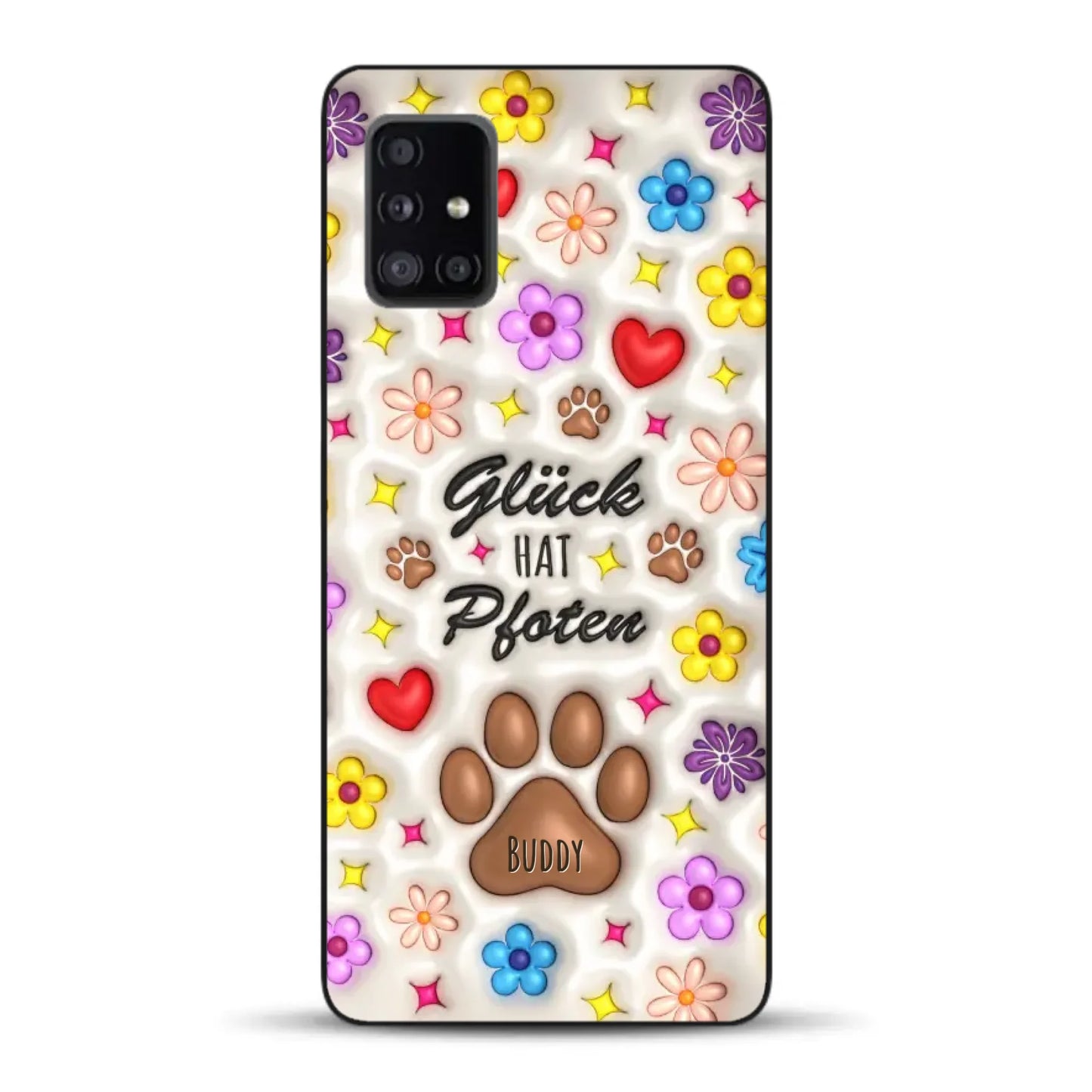 Glück hat Pfoten - Individuelle Handyhülle für Samsung