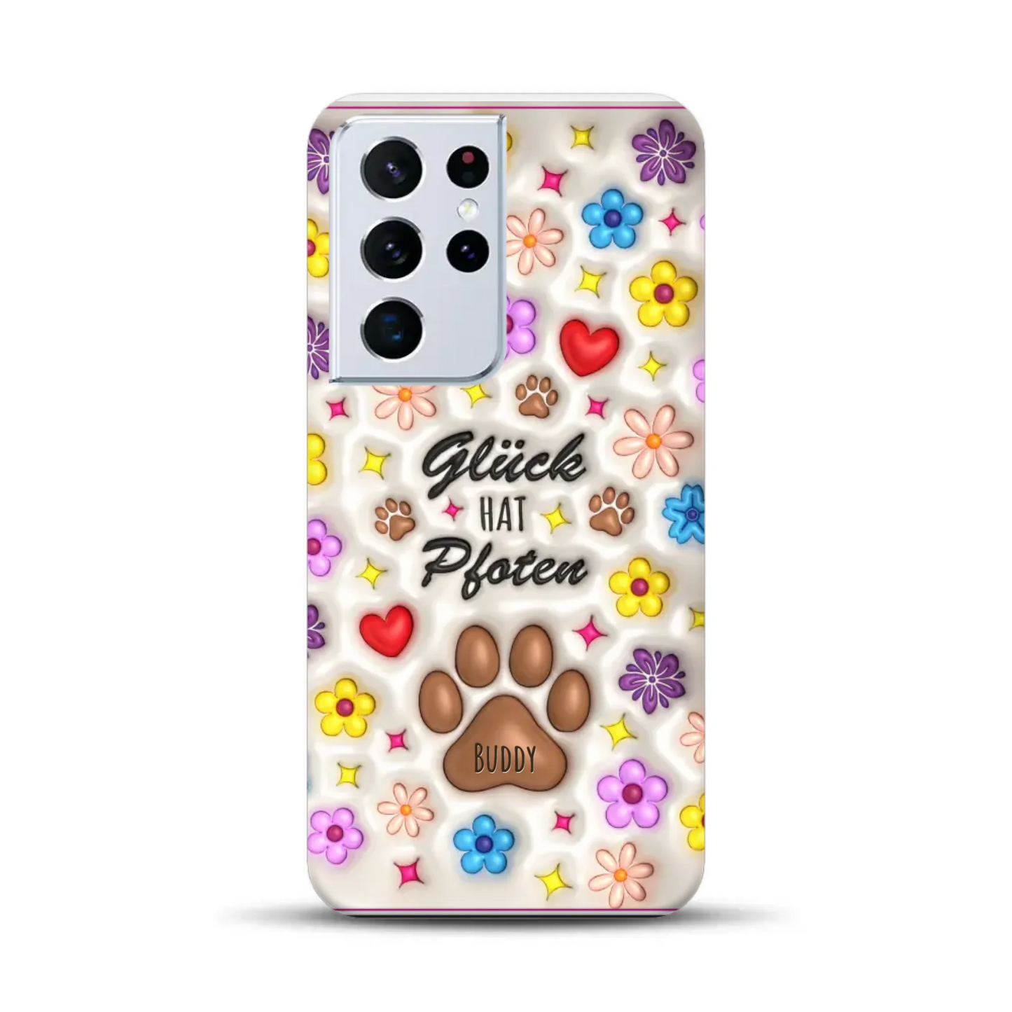 Glück hat Pfoten - Individuelle Premium Hülle für Samsung