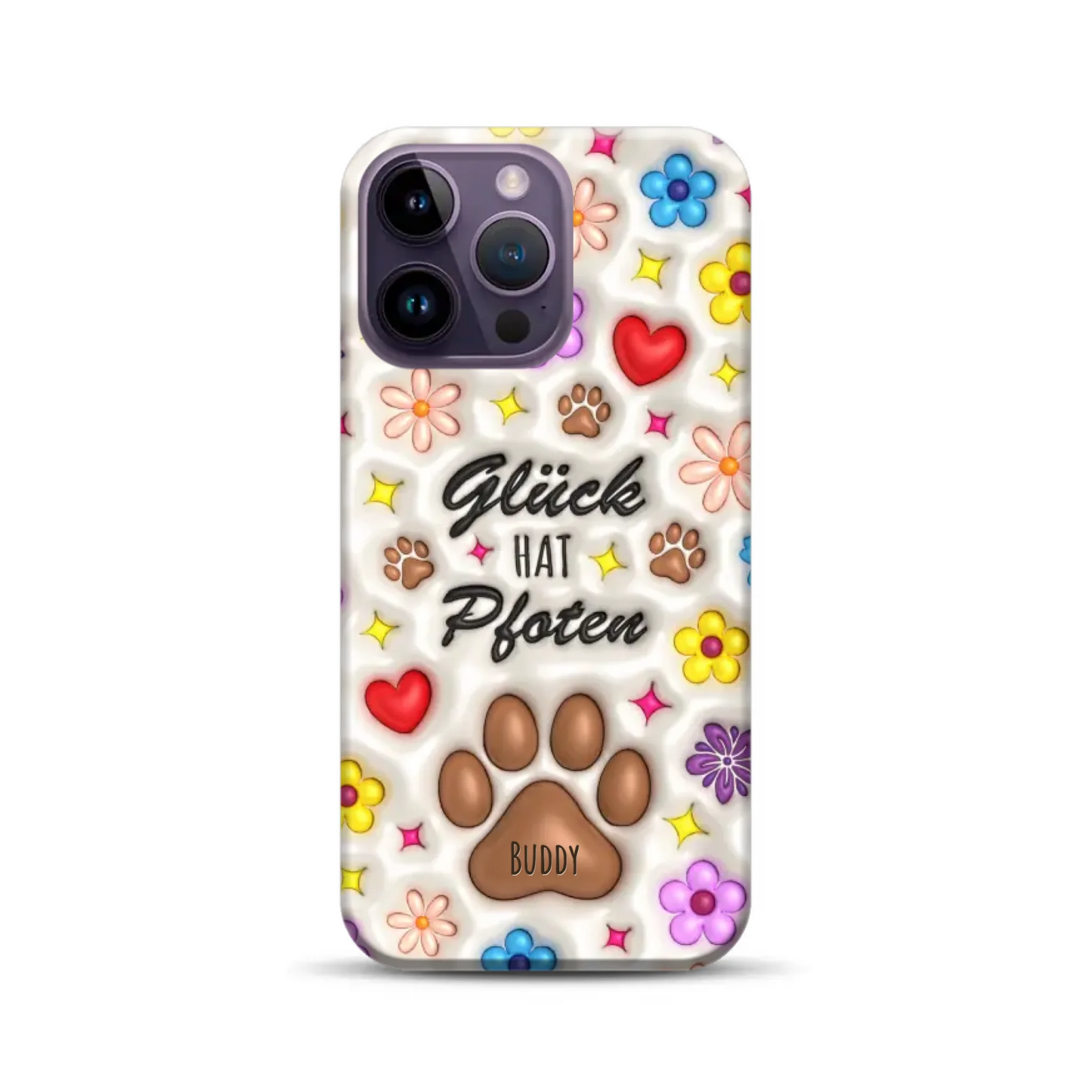 Glück hat Pfoten - Individuelle Premium Hülle für iPhone