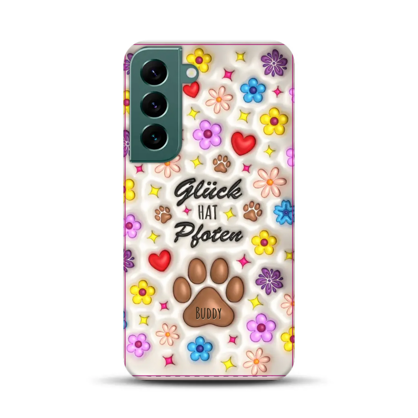 Glück hat Pfoten - Individuelle Premium Hülle für Samsung