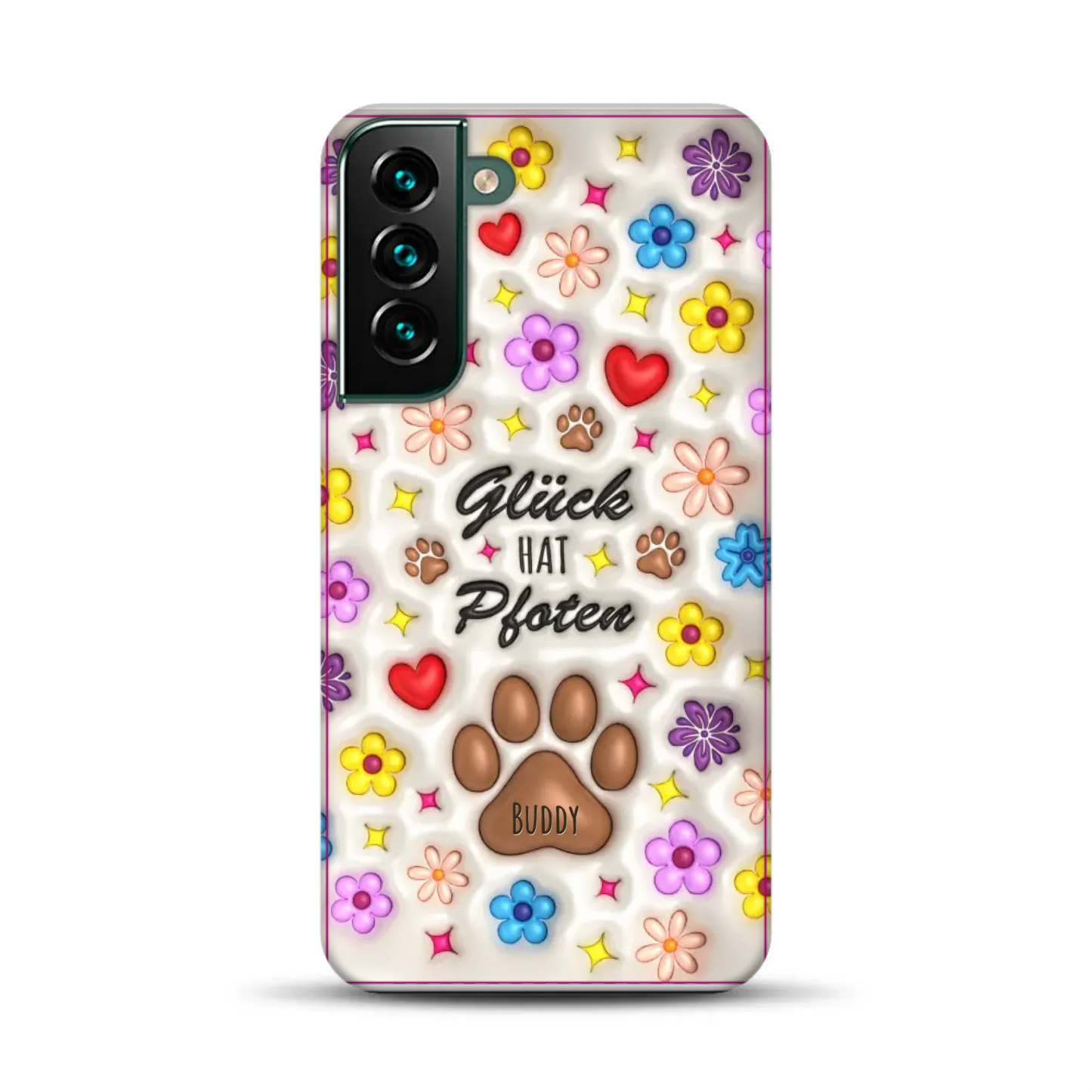 Glück hat Pfoten - Individuelle Premium Hülle für Samsung