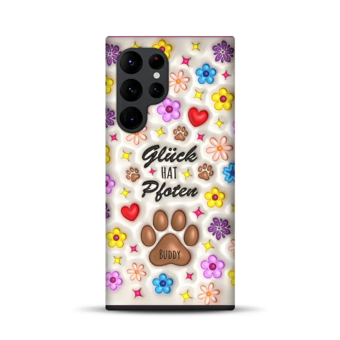 Glück hat Pfoten - Individuelle Premium Hülle für Samsung