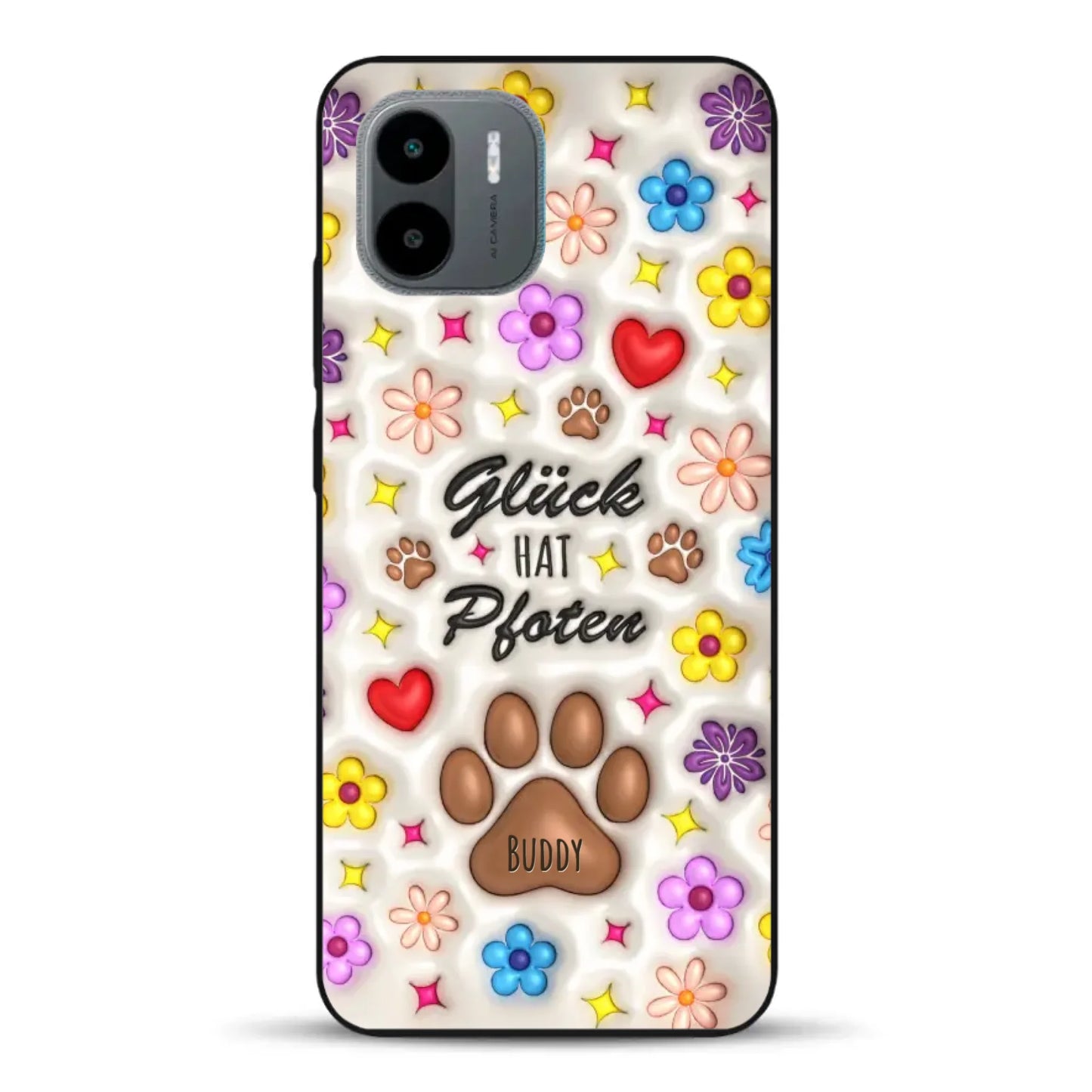 Glück hat Pfoten - Individuelle Handyhülle für Xiaomi