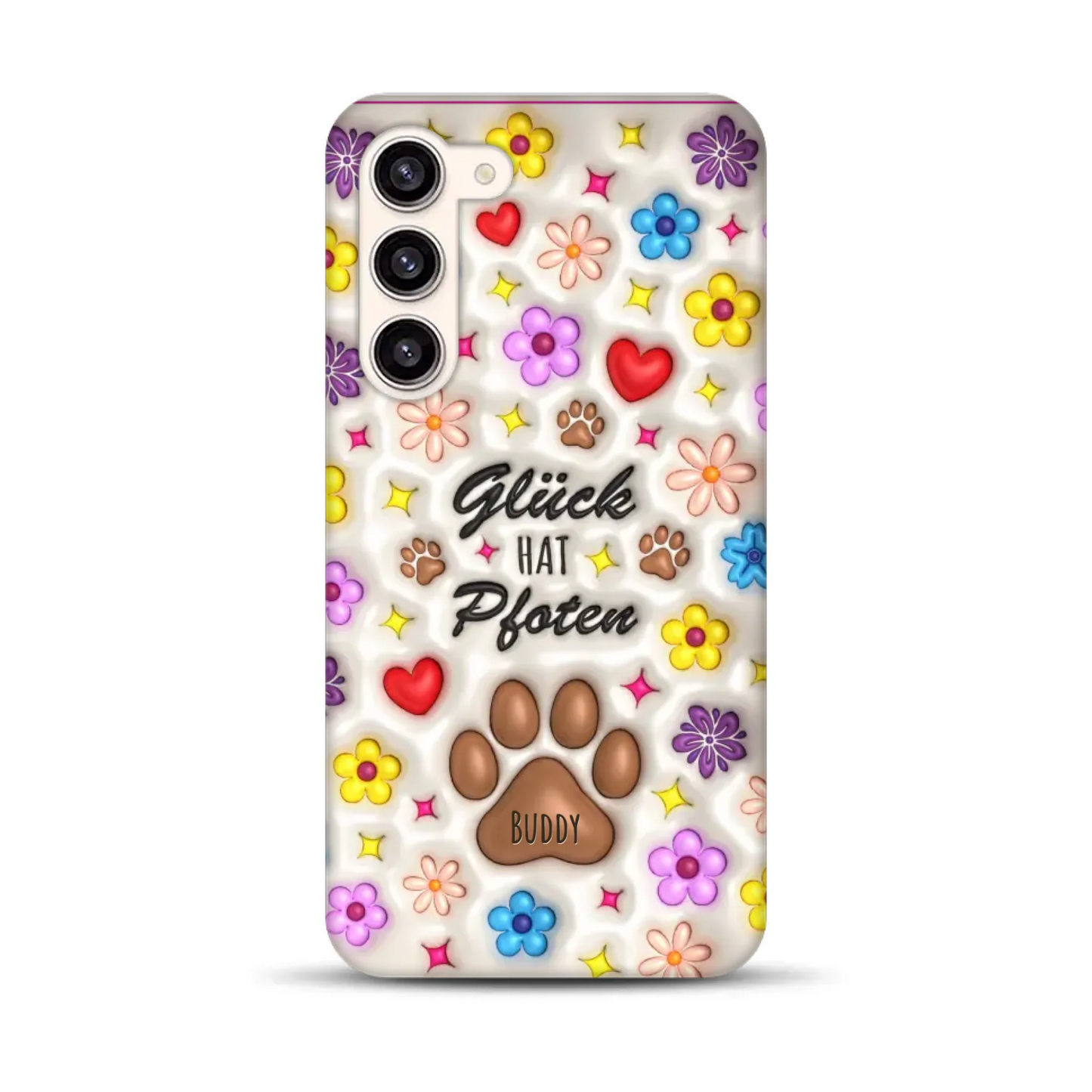 Glück hat Pfoten - Individuelle Premium Hülle für Samsung