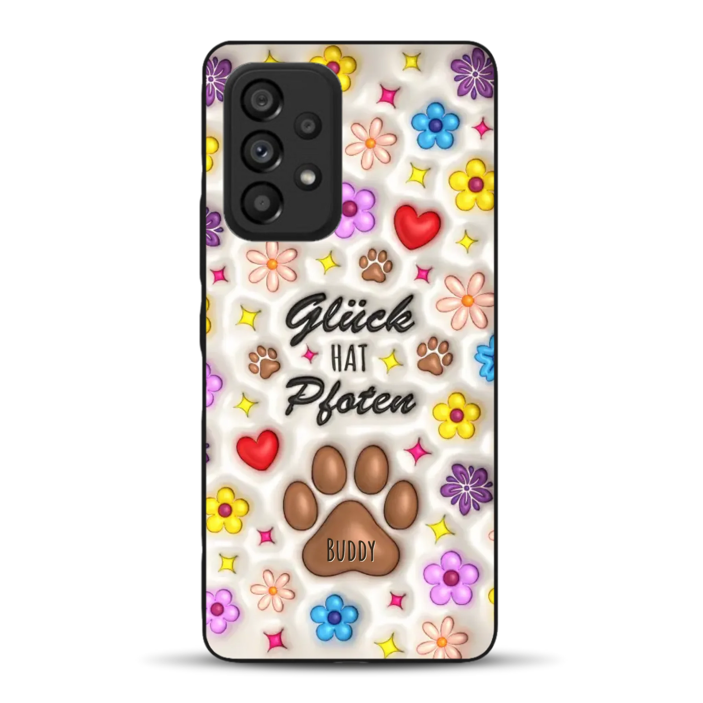 Glück hat Pfoten - Individuelle Handyhülle für Samsung