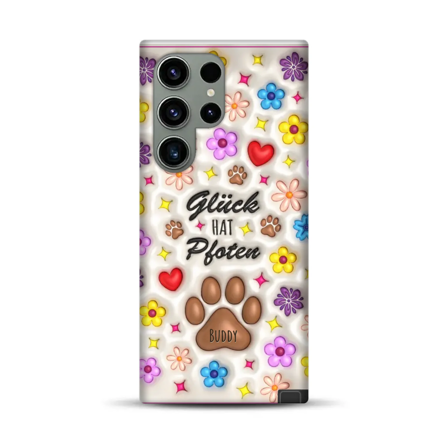 Glück hat Pfoten - Individuelle Premium Hülle für Samsung