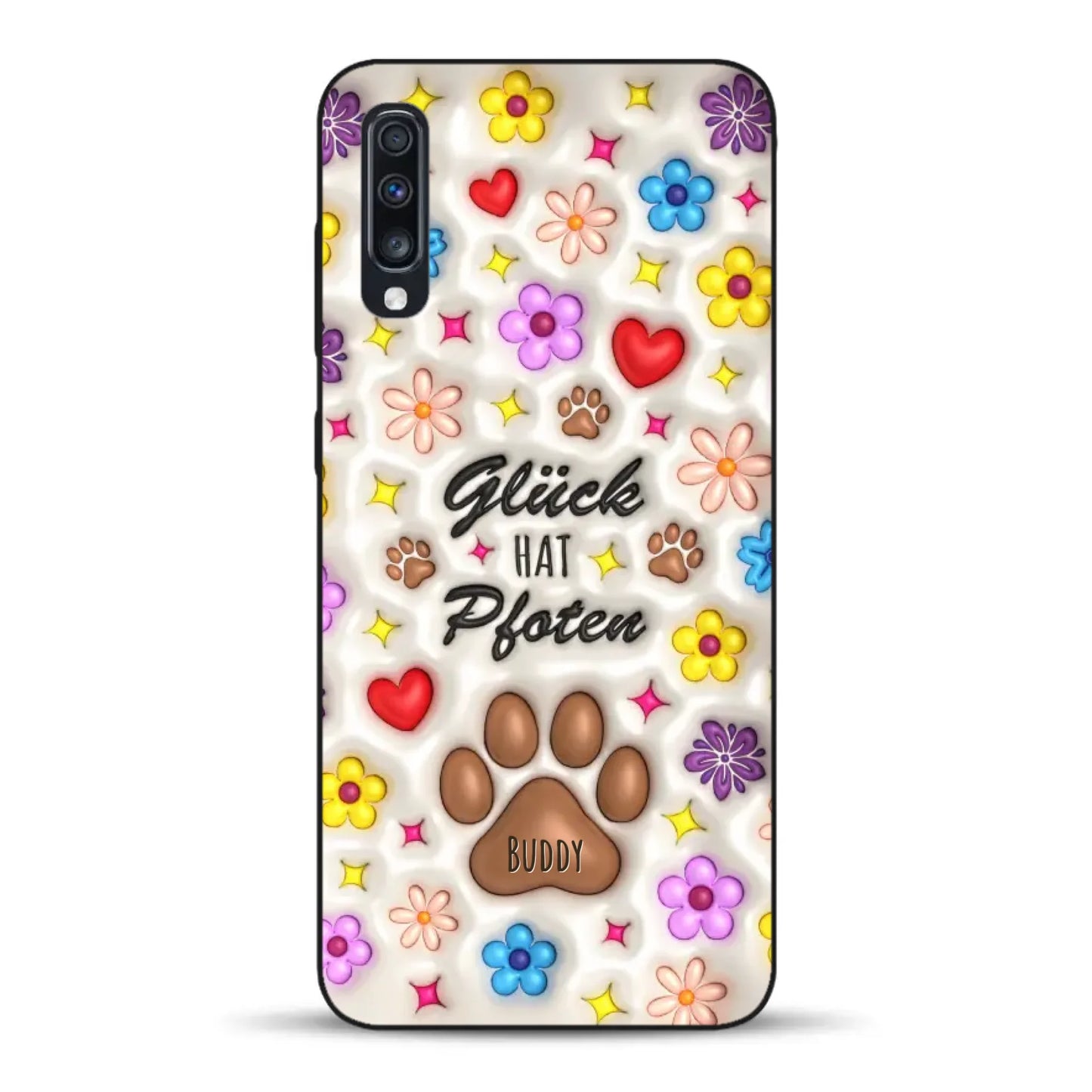 Glück hat Pfoten - Individuelle Handyhülle für Samsung